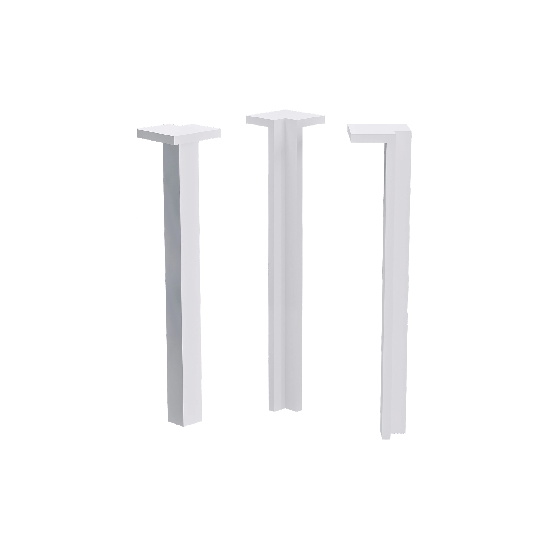 Terminal Canto Interno Branco 15cm Santa Luzia