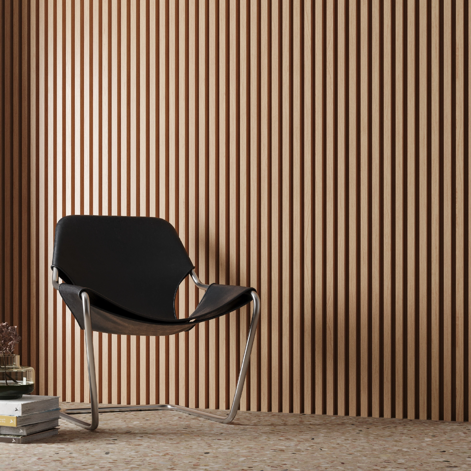 Painel Ripado em Poliestireno 5,5x280cm Cumaru Santa Luzia - 2 Peças