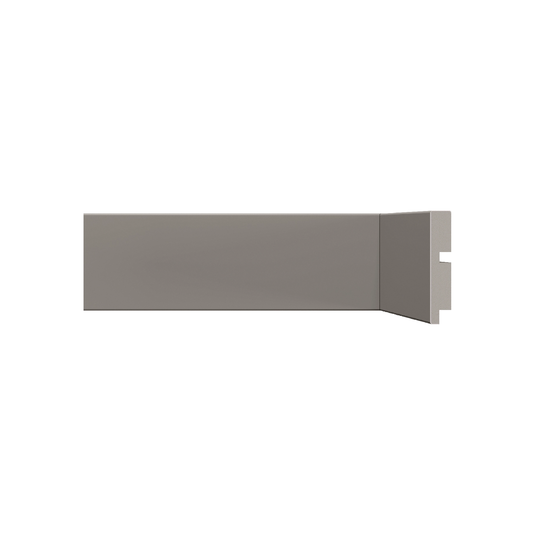 Rodapé Poliestireno Liso 451 Titanium 240x7cm Santa Luzia