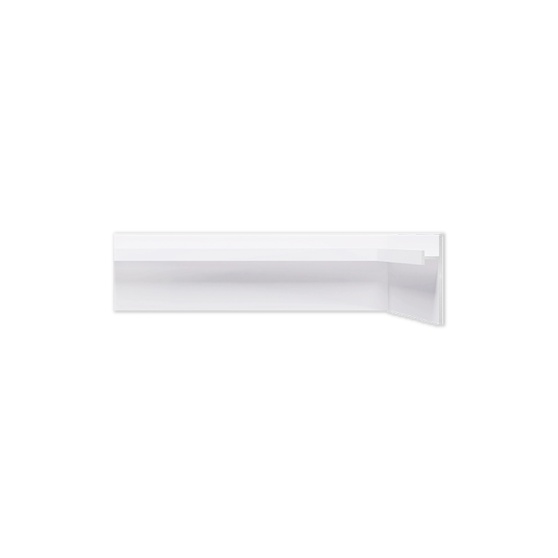 Rodapé Inverso Universal 300x6,2x1,4cm Metal Santa Luzia