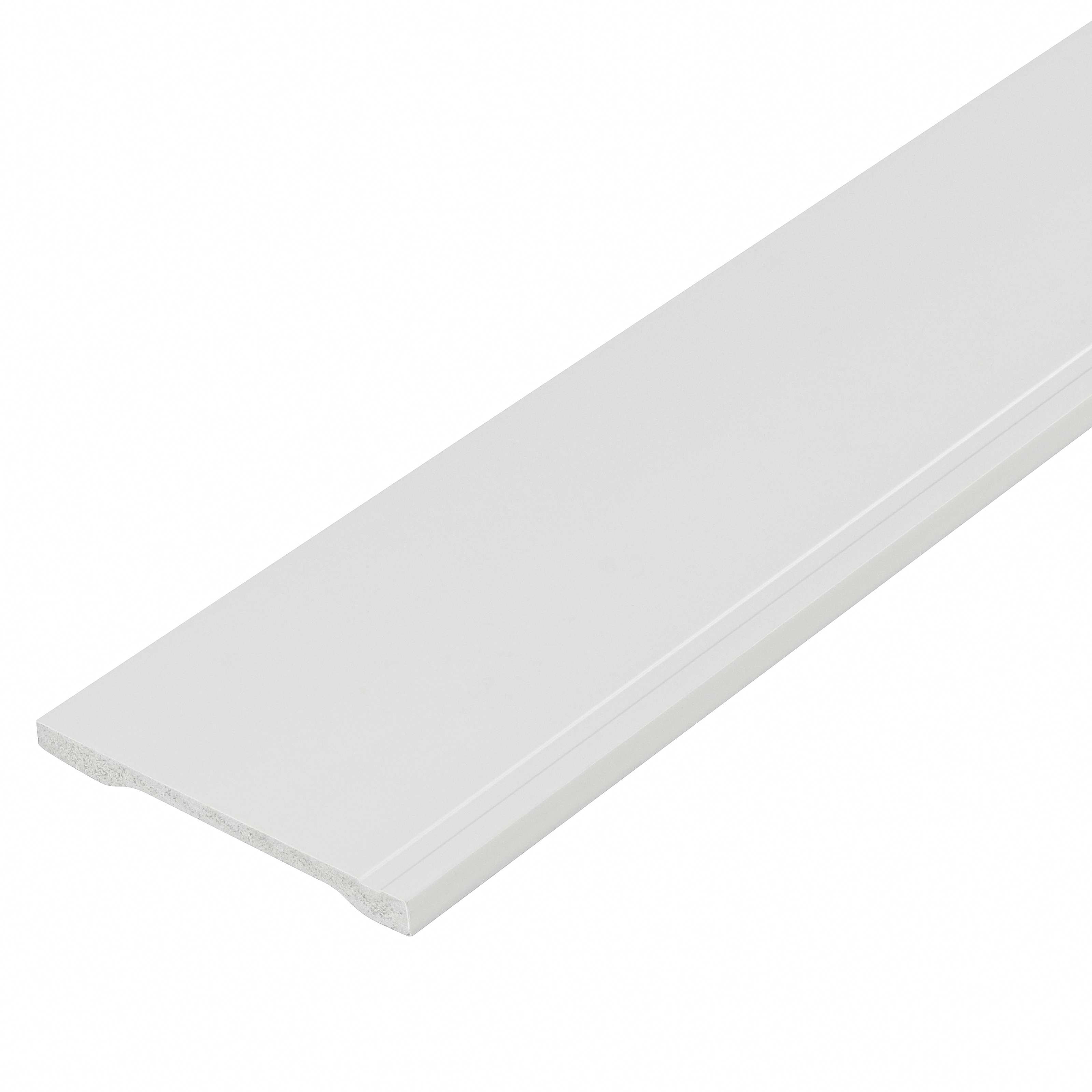 Rodapé LEV 152 Frisado Branco 240x15cm Santa Luzia