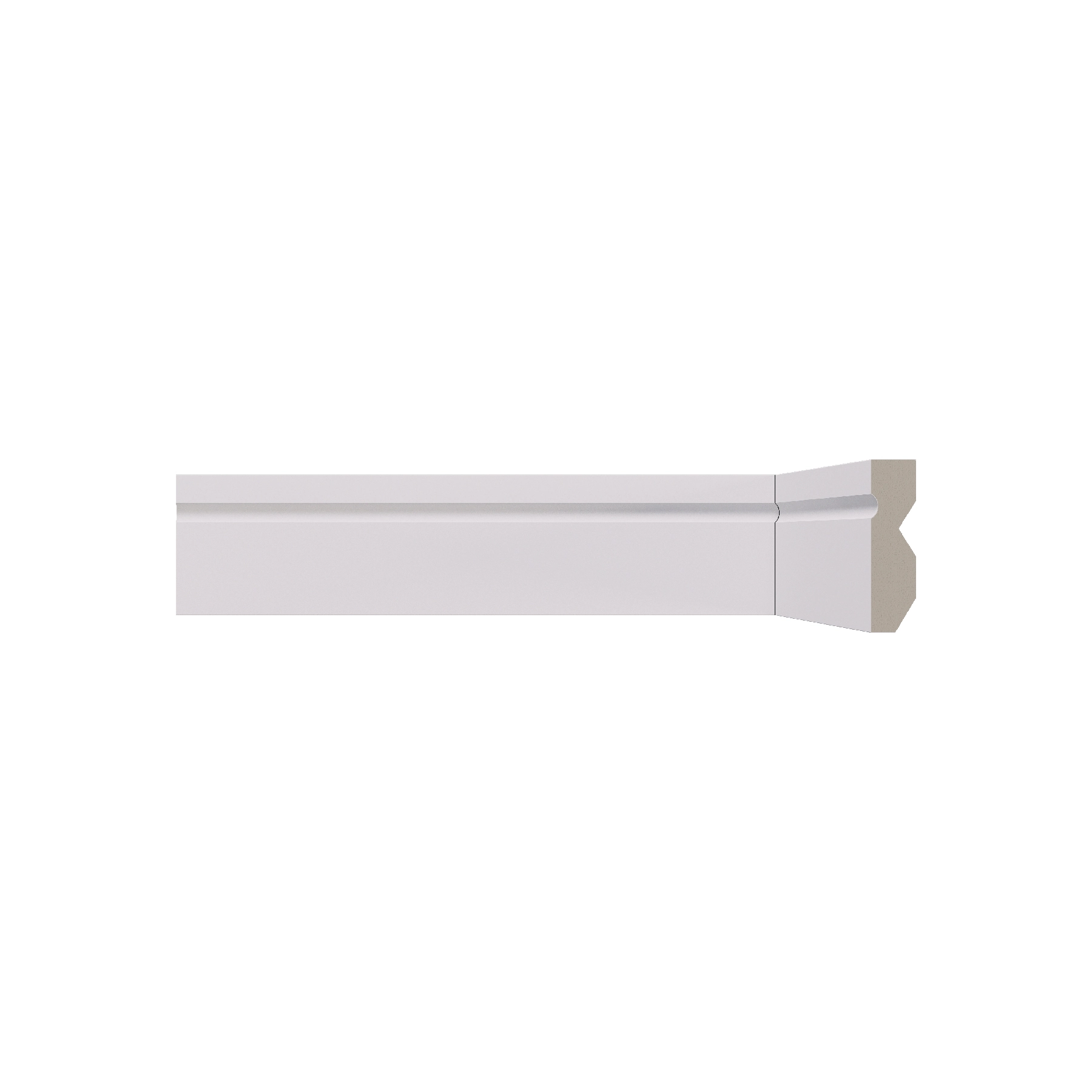 Rodapé Poliestireno Slim Branco 240x5cm Artens