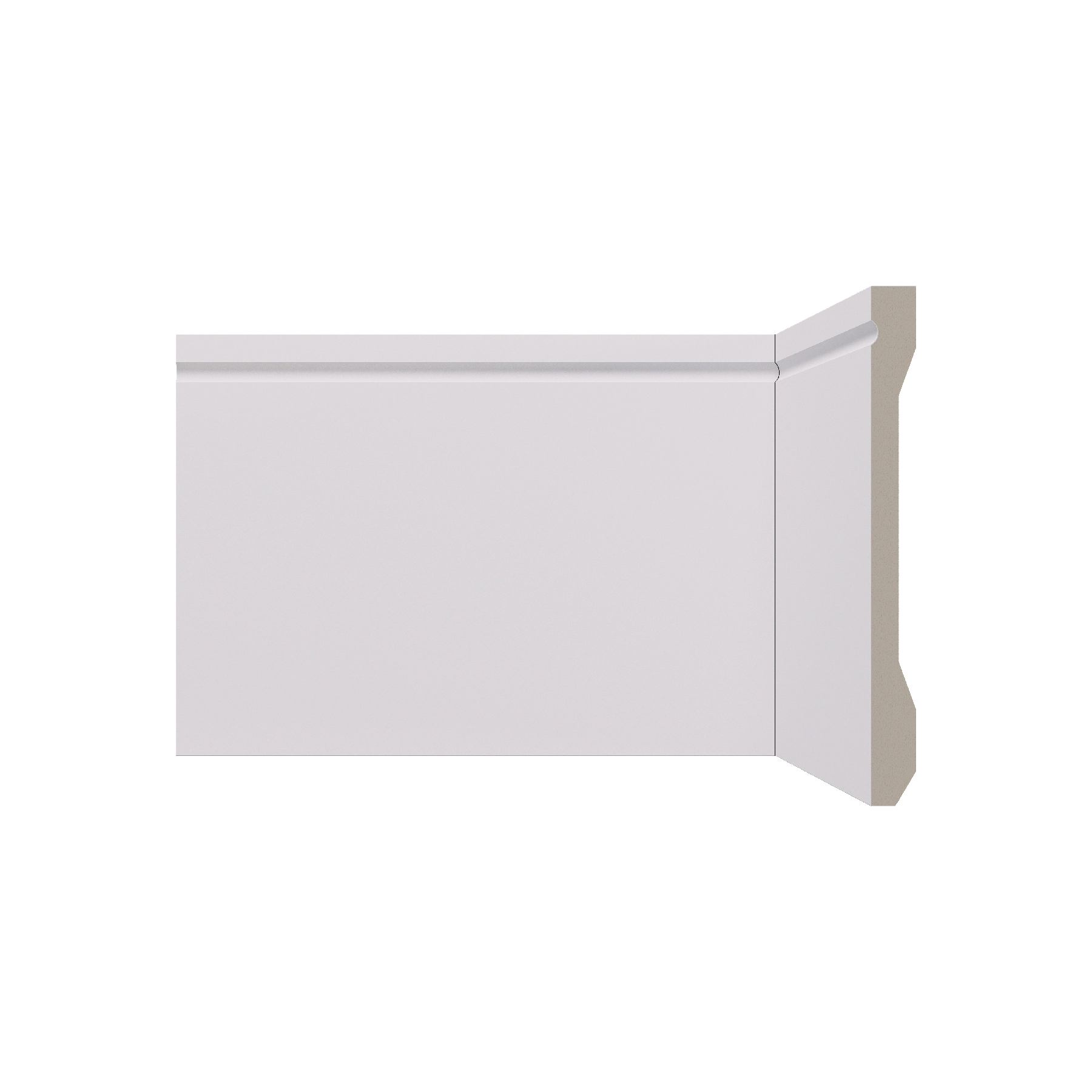 Rodapé Poliestireno Slim Branco 240x15cm Artens