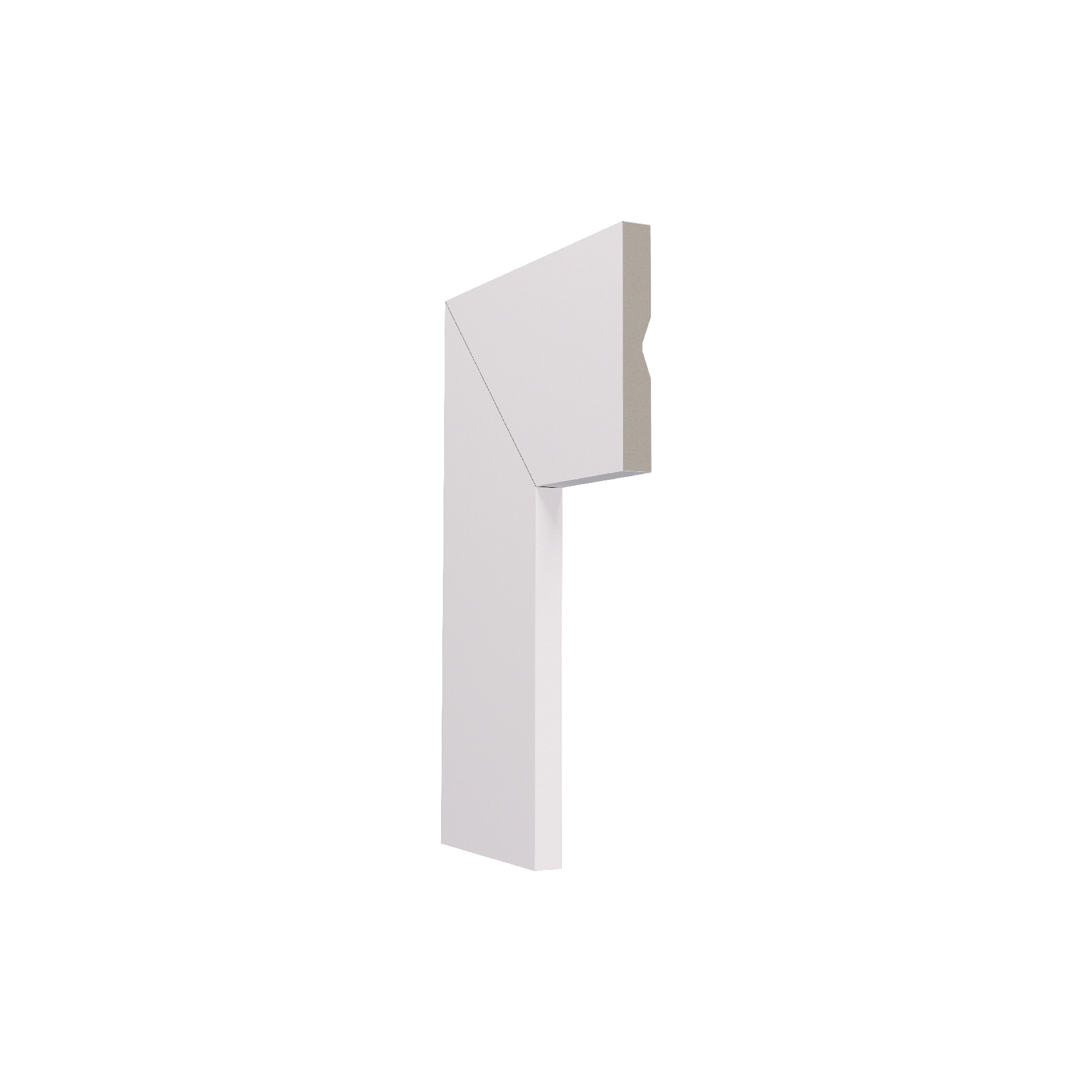 Guarnição Slim Lisa Branca 240x10cm Artens