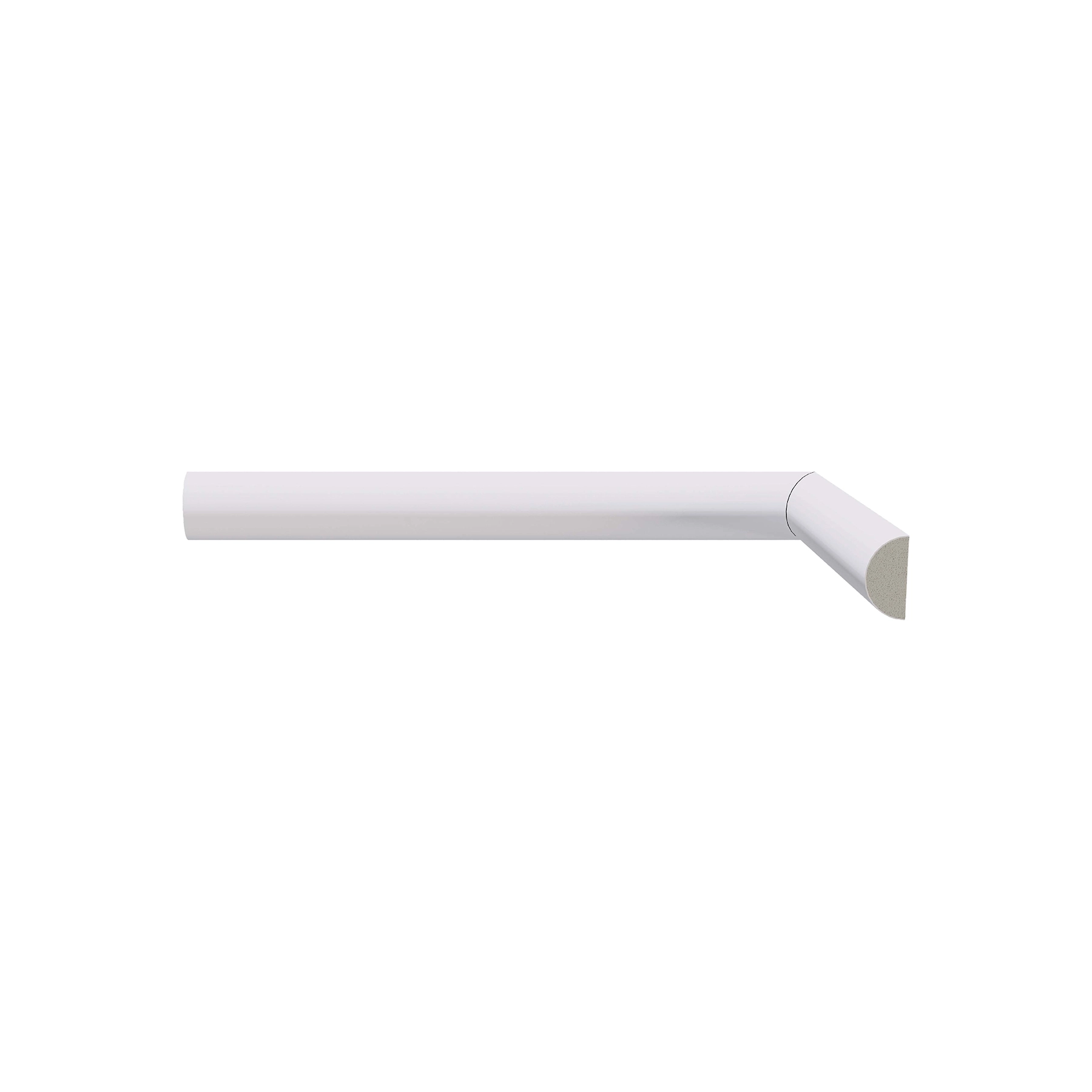 Rodameio em Meia Curva 240x12,5x1,6cm Poliestireno 598SL1 Santa Luzia