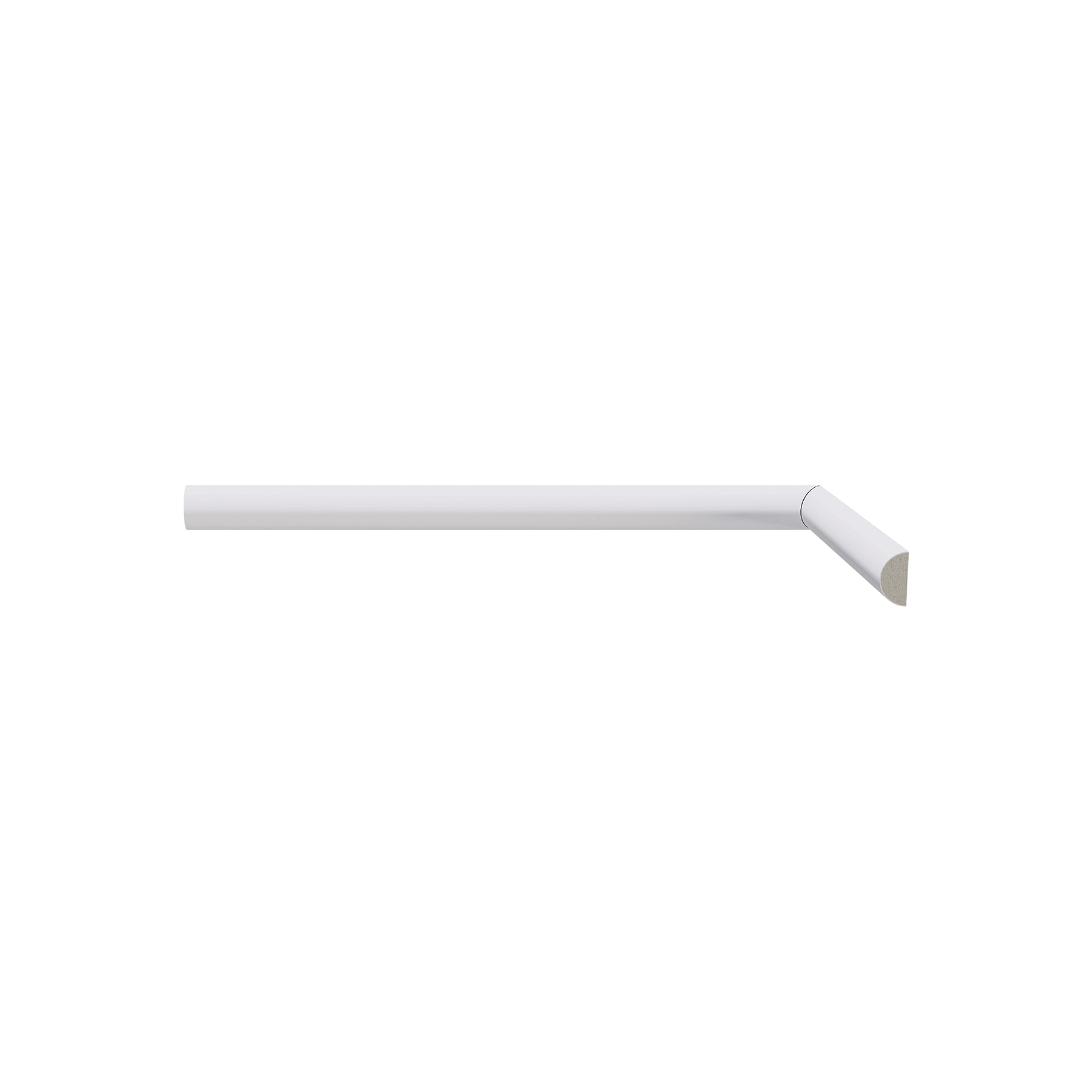 Rodameio em Meia Curva 240x1,6x8cm Poliestireno 597SL5-8 Santa Luzia