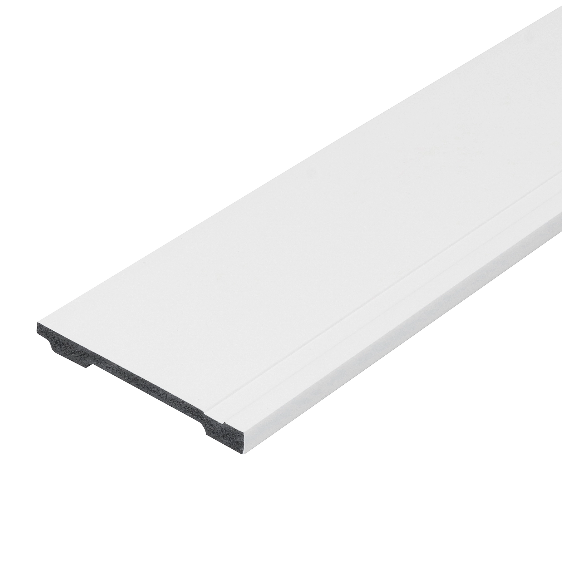 Rodapé Poliestireno 3692 Frisado Branco 220x10cm Bellitas
