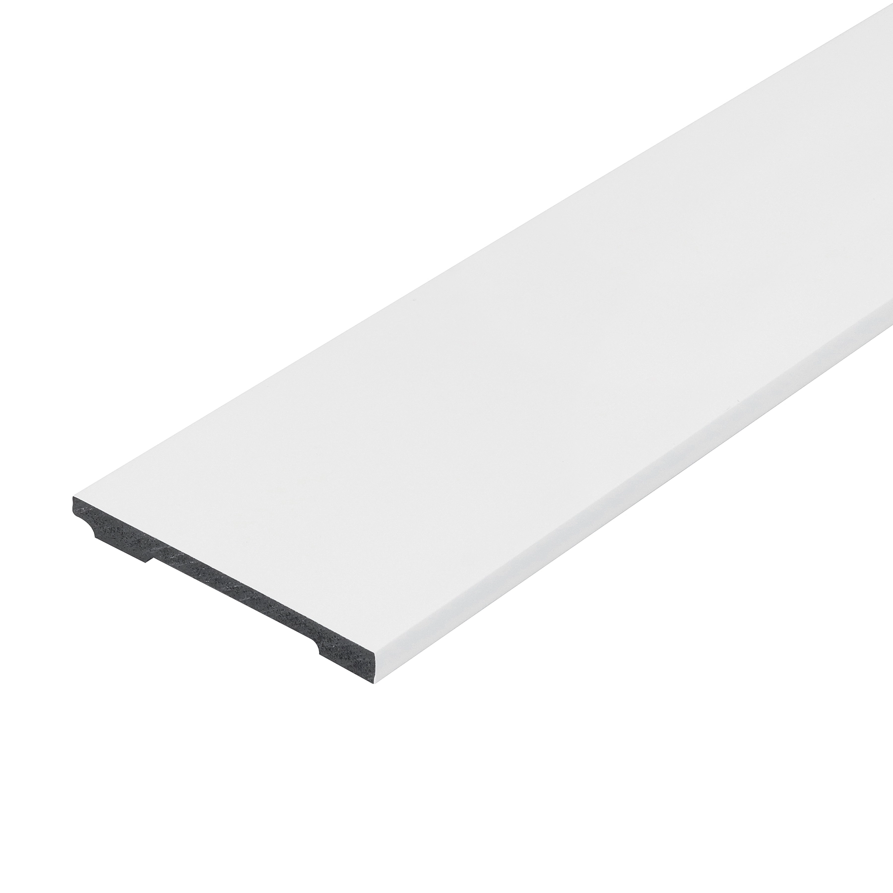 Rodapé Poliestireno 3693 Liso Branco 220x10cm Bellitas