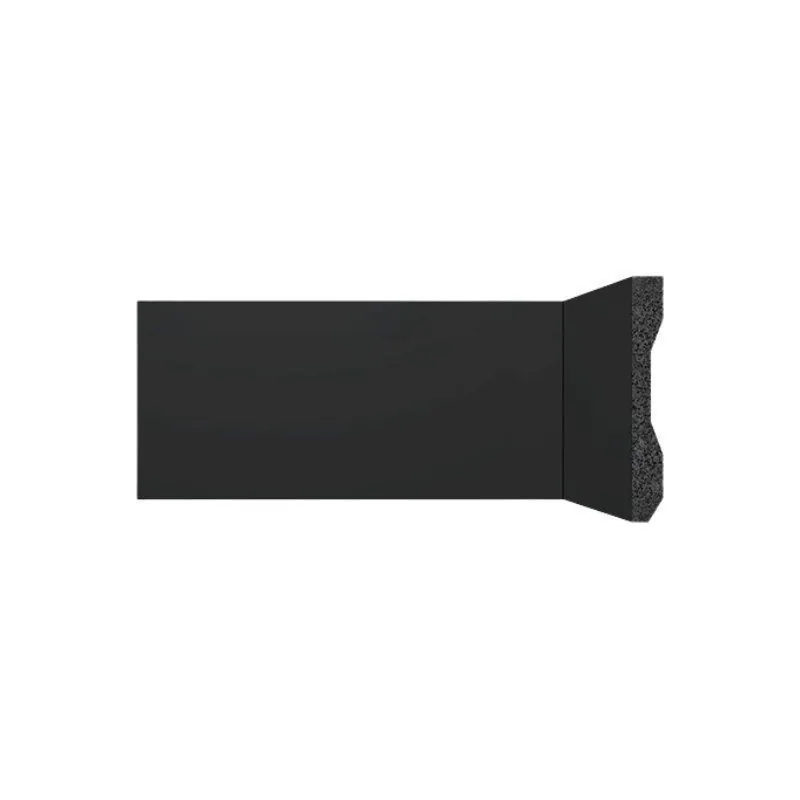 Rodapé Poliestireno Santa Luzia Lev101 Liso Preto 100 X 13mm Br 2,40m - Única Único