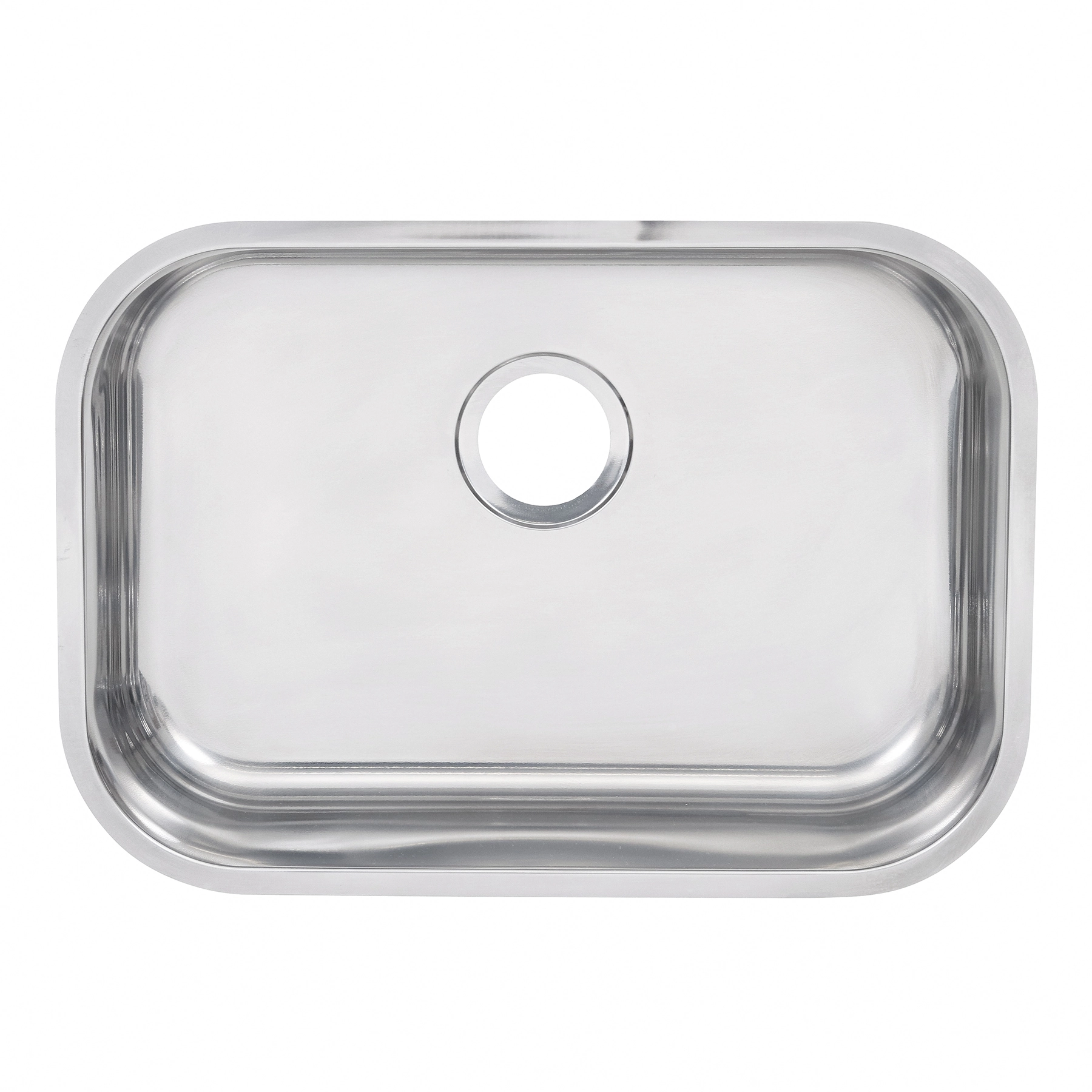Cuba para Cozinha Simples de Embutir em Aço Inox 430 Brilhante Retangular 47x32x14,5cm 0,4mm 3.1/2" Riva Docol
