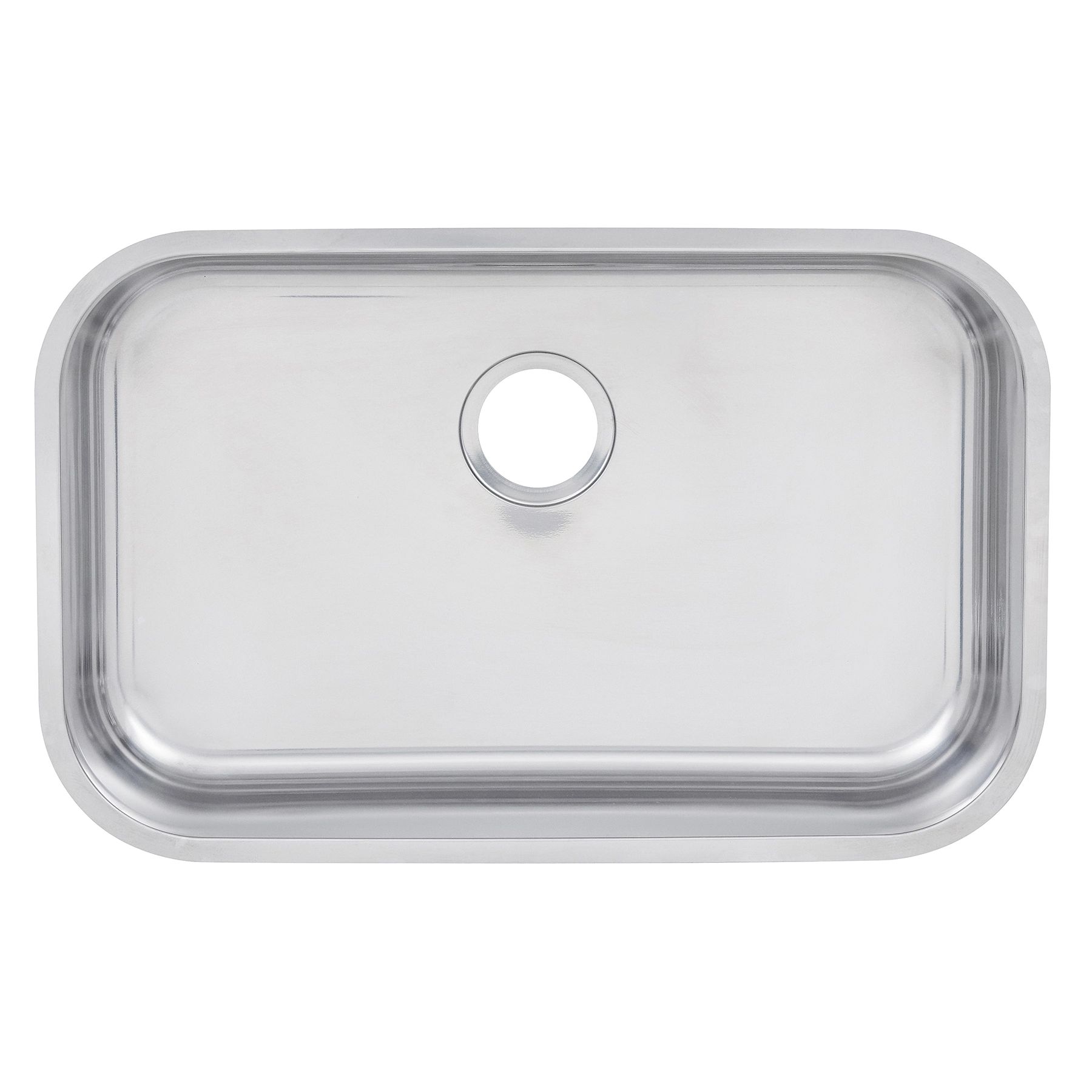 Cuba para Cozinha Simples de Embutir em Aço Inox 430 Brilhante Retangular 56x34x14,5cm 0,4mm 3.1/2" Riva Docol