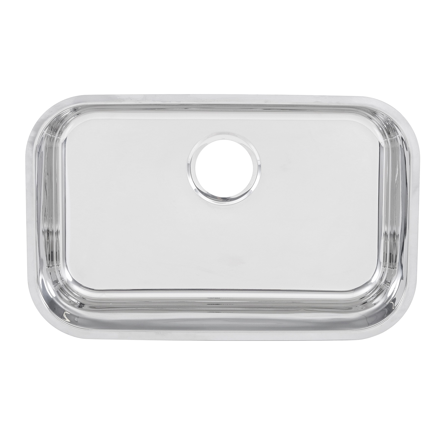 Cuba para Cozinha Simples de Embutir em Aço Inox 304 Brilhante Quadrada 56x34x18cm 0,6mm 4.1/2" Delinia