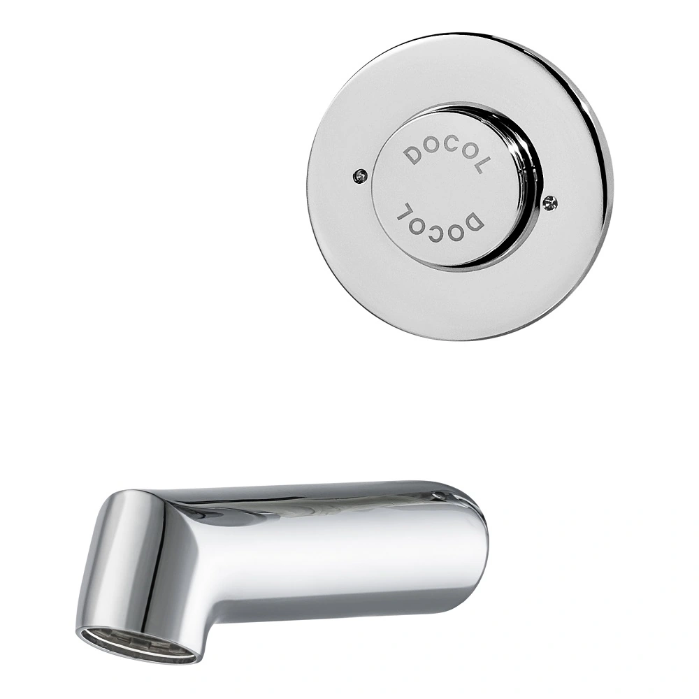 Torneira Automática de Parede para Banheiro com Bica Reta Cromada Pressmatic 85 Docol