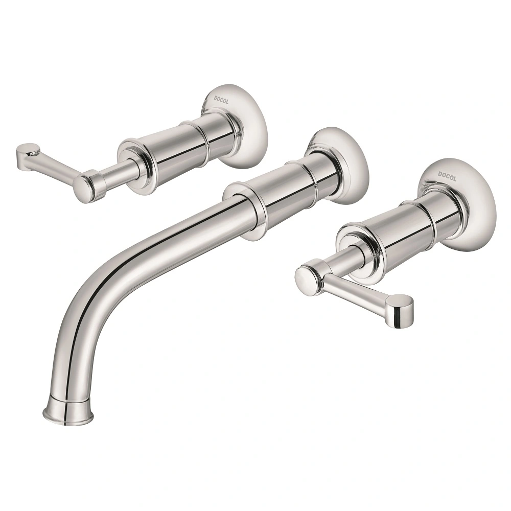 Torneira Misturador de Parede para Banheiro com Bica Reta Cromada Provence Docol