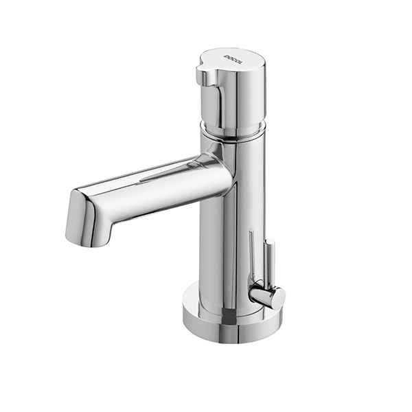 Torneira Monocomando Automática de Pia para Banheiro com Bica Baixa Cromada Oasis Docol