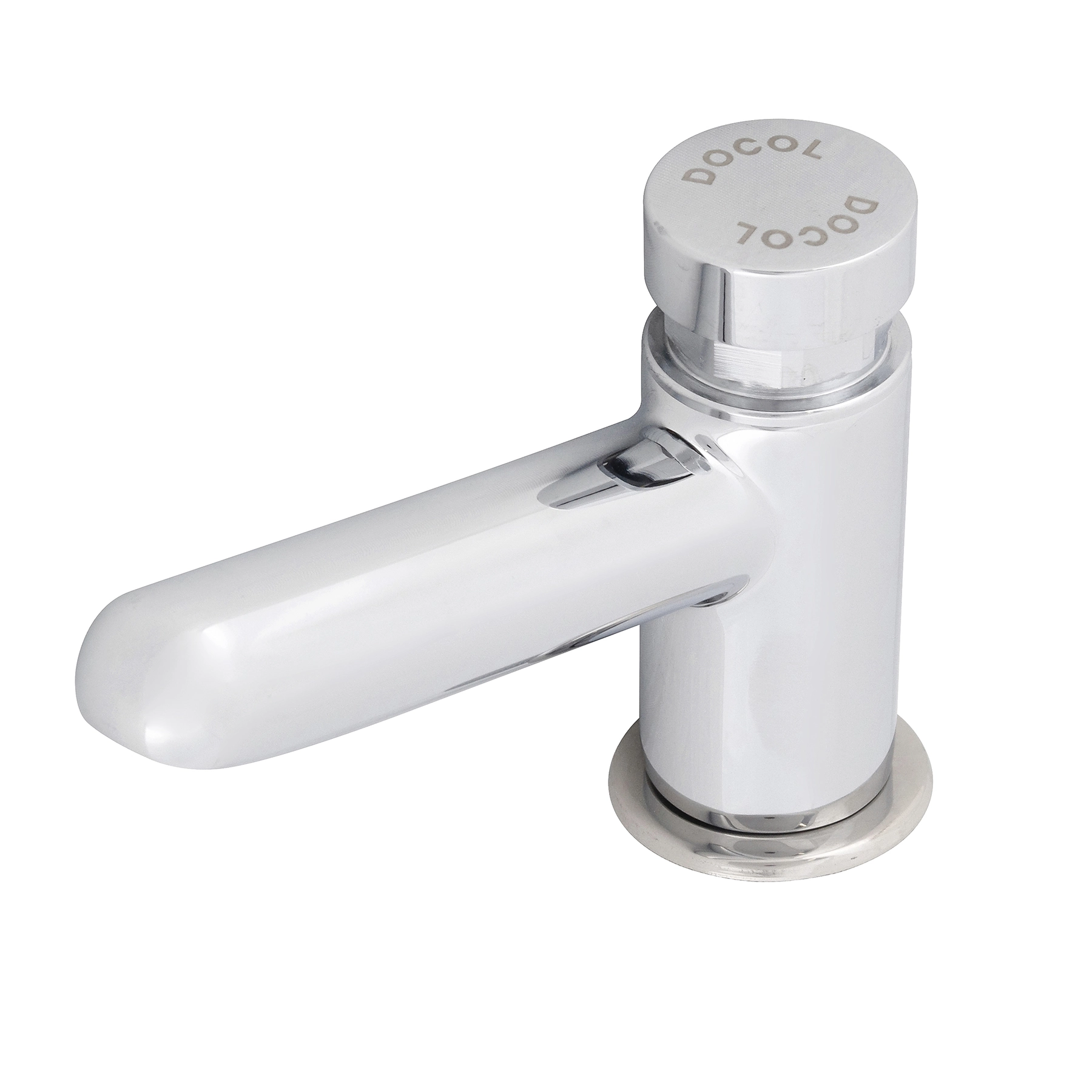 Torneira Automática de Pia para Banheiro com Bica Baixa Cromada Alfa LEED Pressmatic Docol