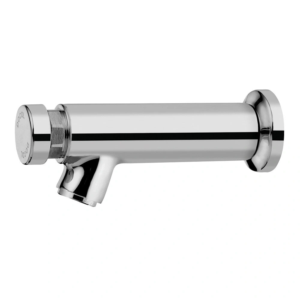 Torneira Automática de Parede para Banheiro com Bica Reta Cromada LEED Pressmatic Docol