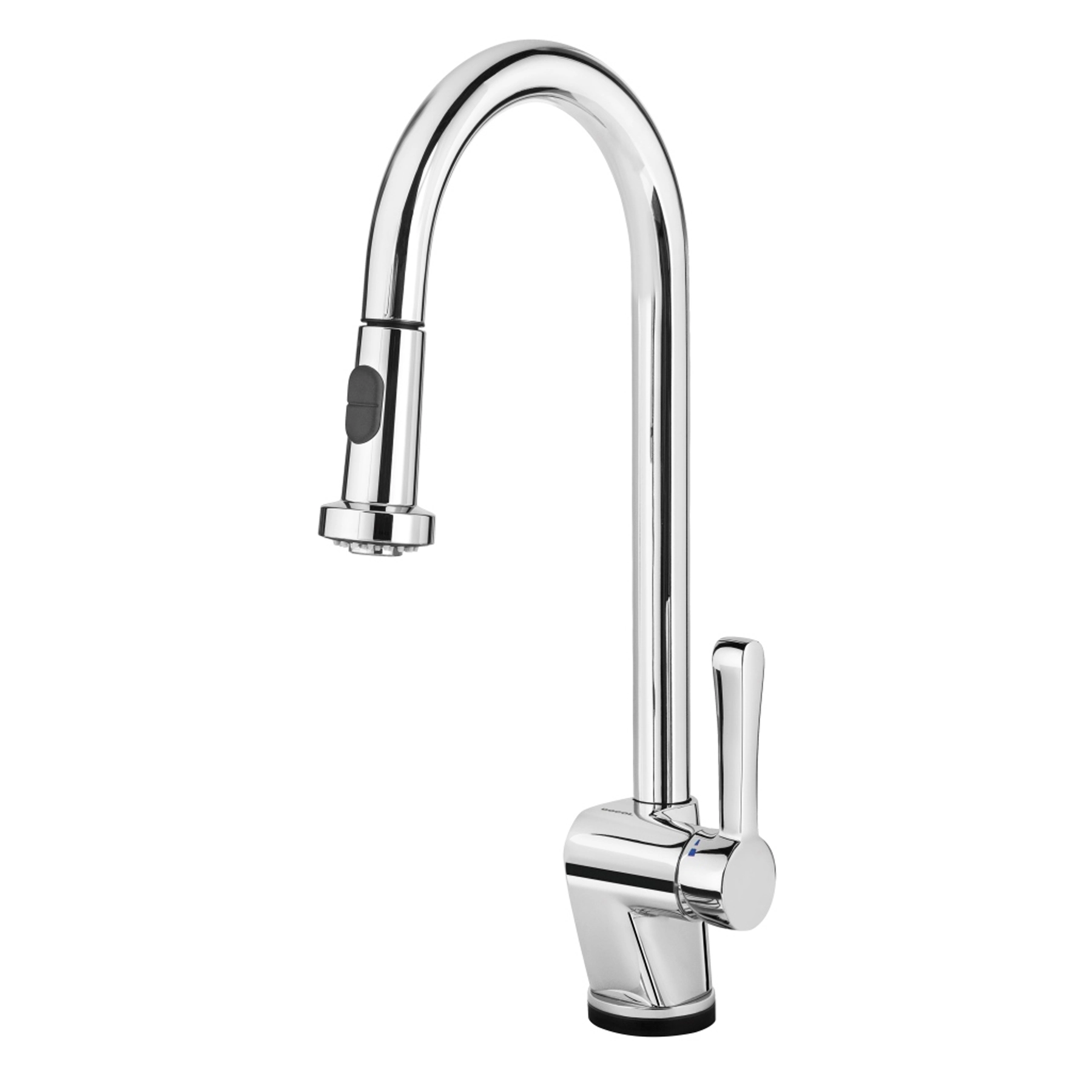 Torneira Monocomando Gourmet de Pia para Cozinha com Bica Alta Extensível Cromada Mangiare Tech Docol
