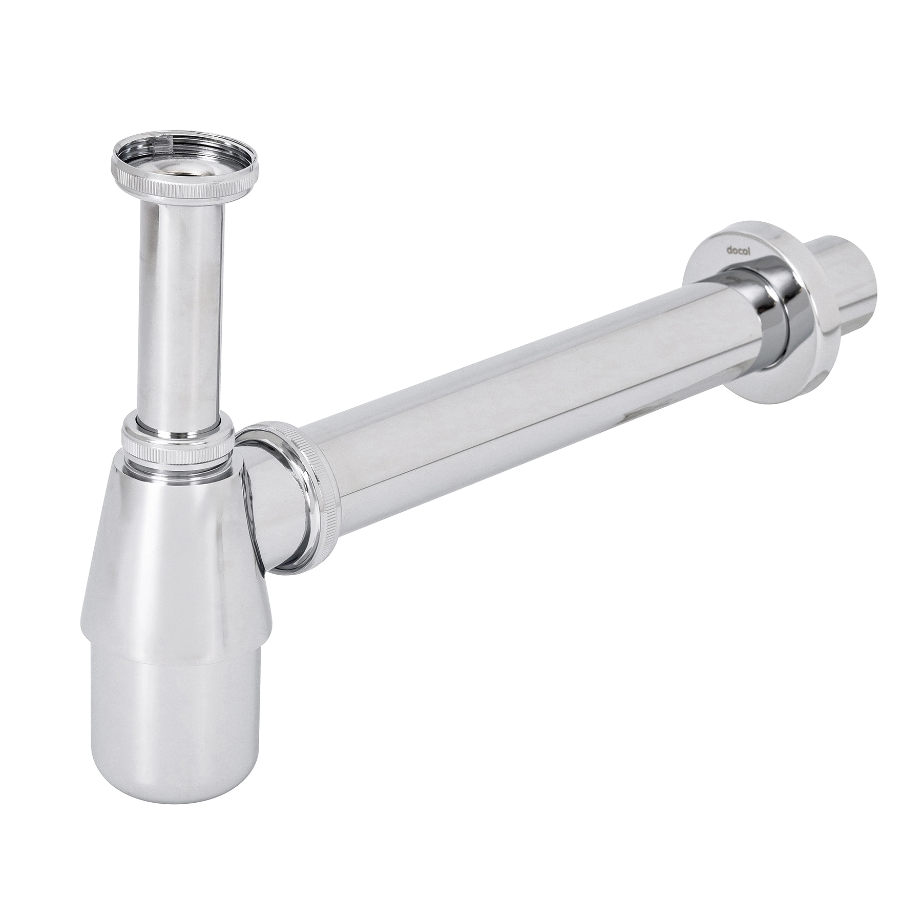 Sifão com Copo para Tanque Metal Rígido Cromado 1.1/4"x1.1/2" Docol