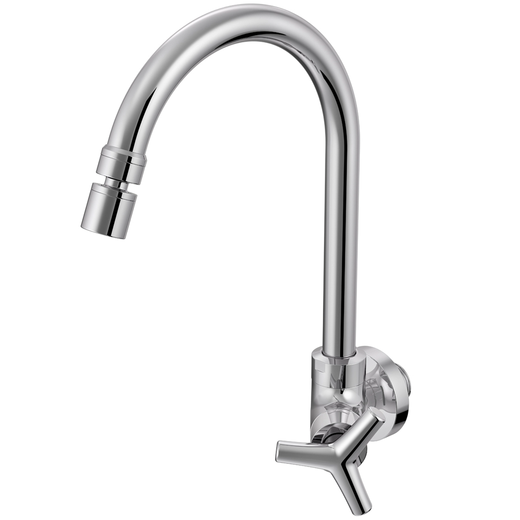 Torneira de Parede para Cozinha com Bica Alta Cromada Triplus Docol