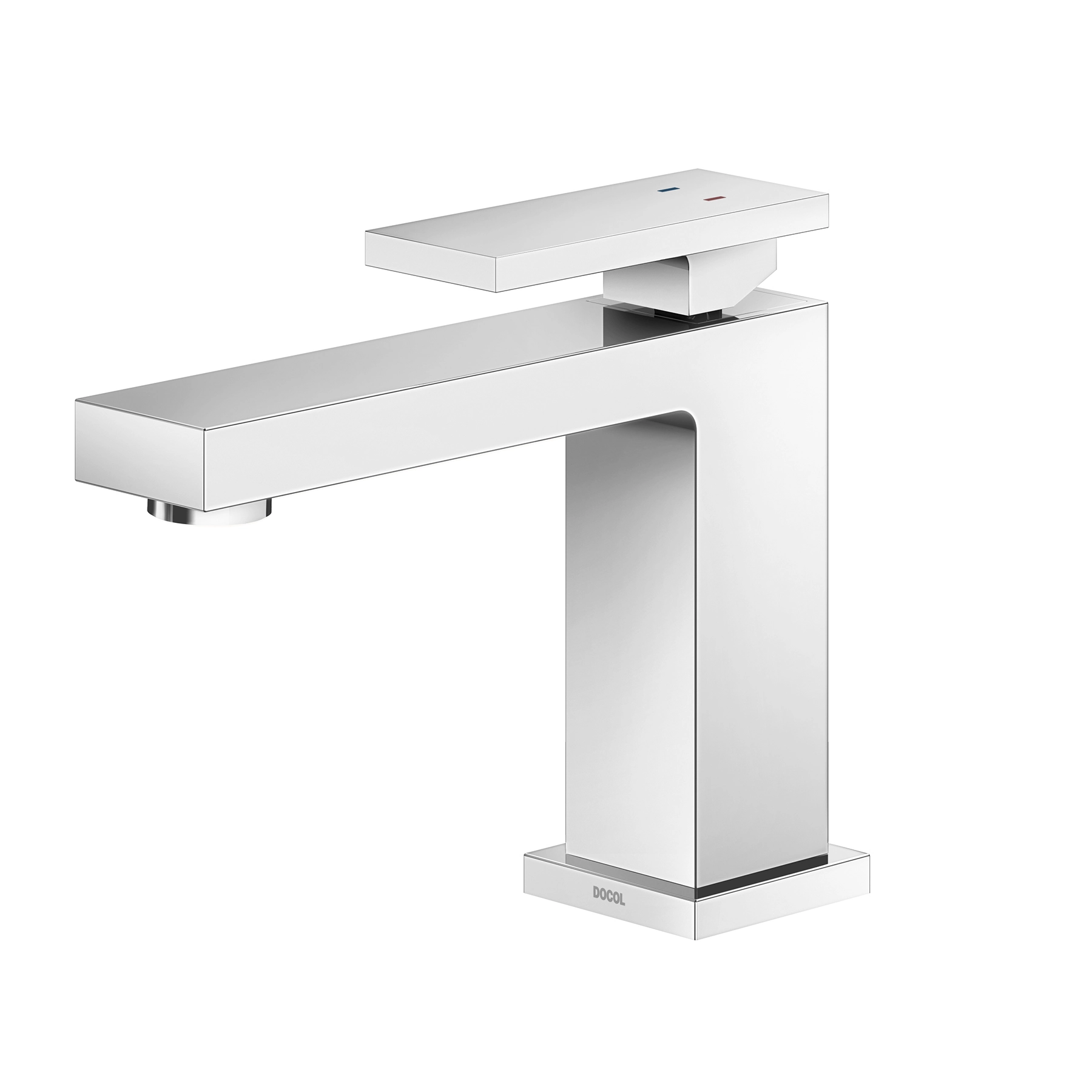 Torneira Monocomando de Pia para Banheiro com Bica Baixa Cromada New Edge Docol