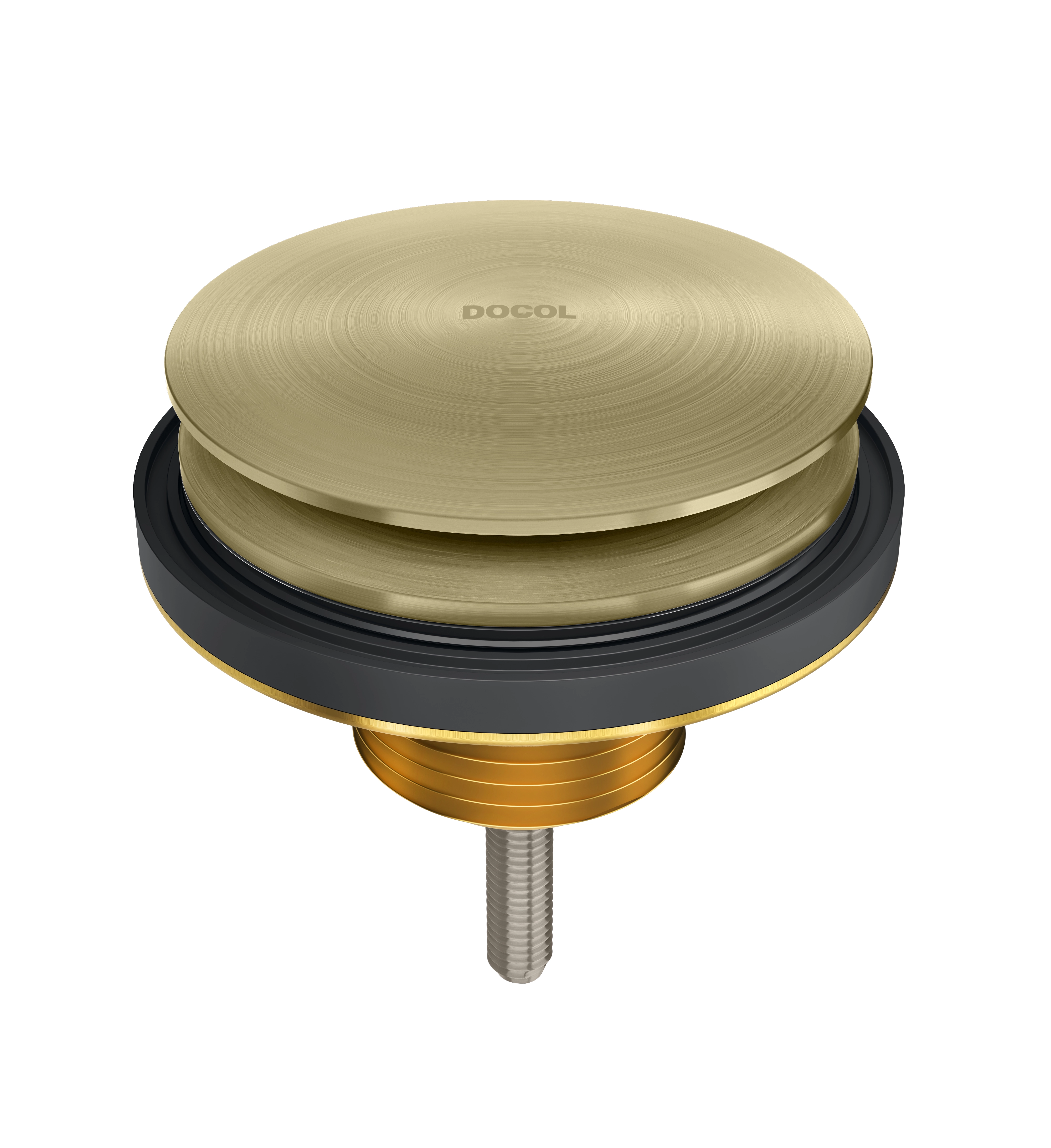 Válvula para Pia de Banheiro Oculta Metal Ouro Escovado 7/8" Docol