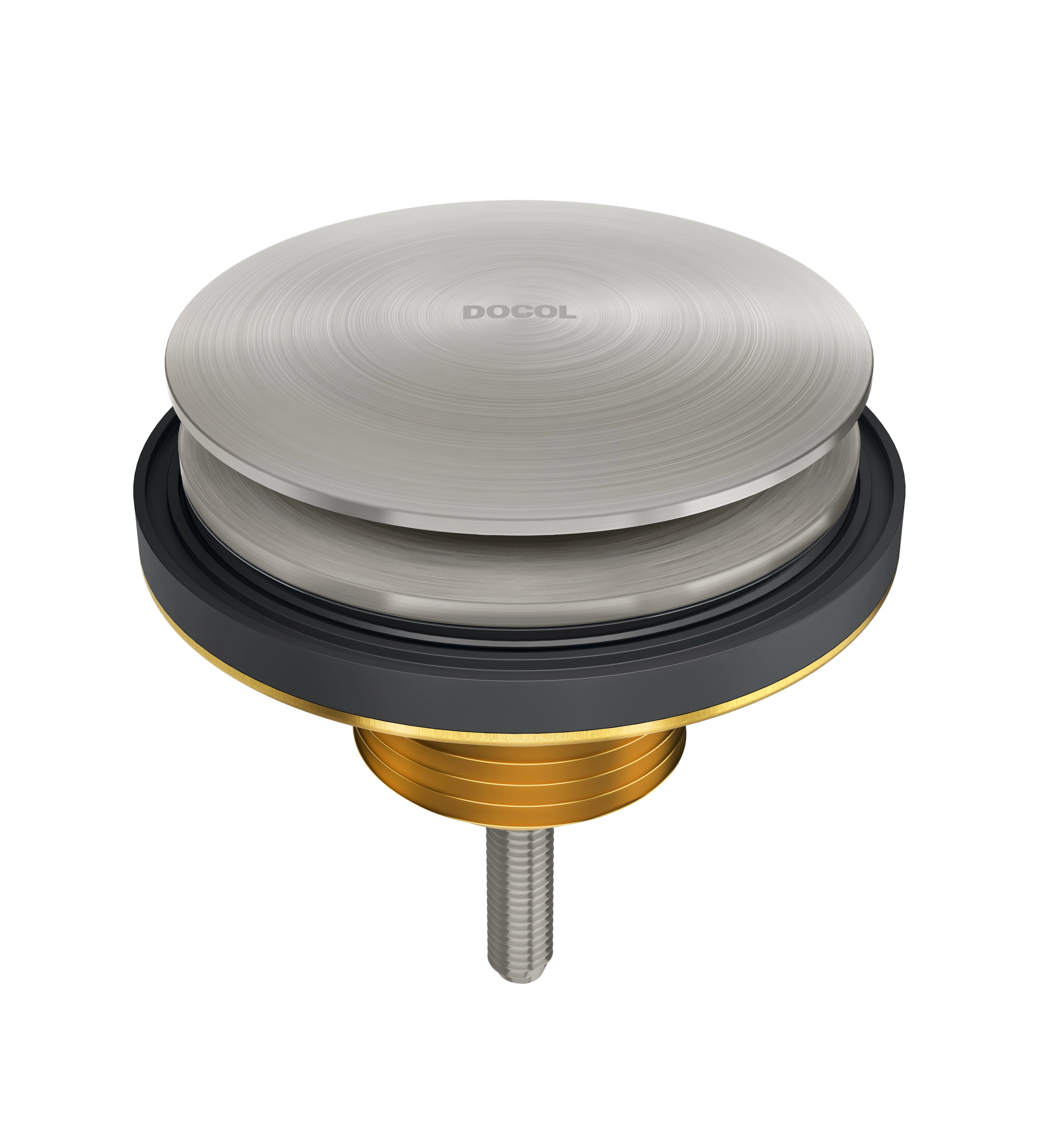 Válvula para Pia de Banheiro Oculta Metal Níquel Escovado 7/8" Docol