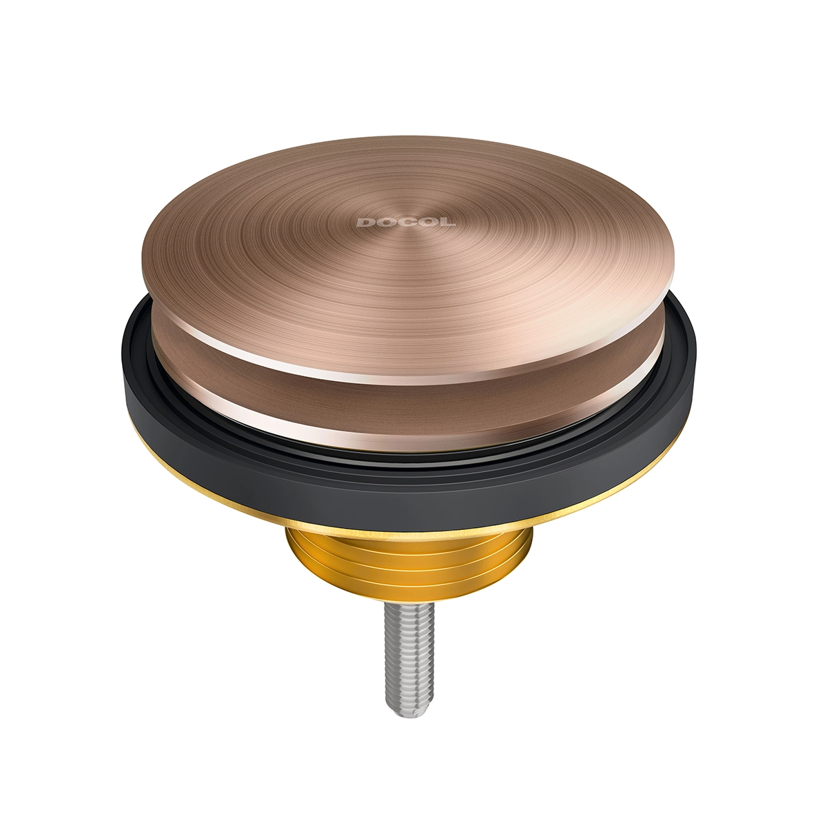 Válvula para Pia de Banheiro Oculta Metal Cobre Escovado 7/8" Docol