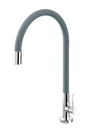 TORNEIRA GOUMERT COZINHA DE MESA GALIFLEX CINZA- DOCOL