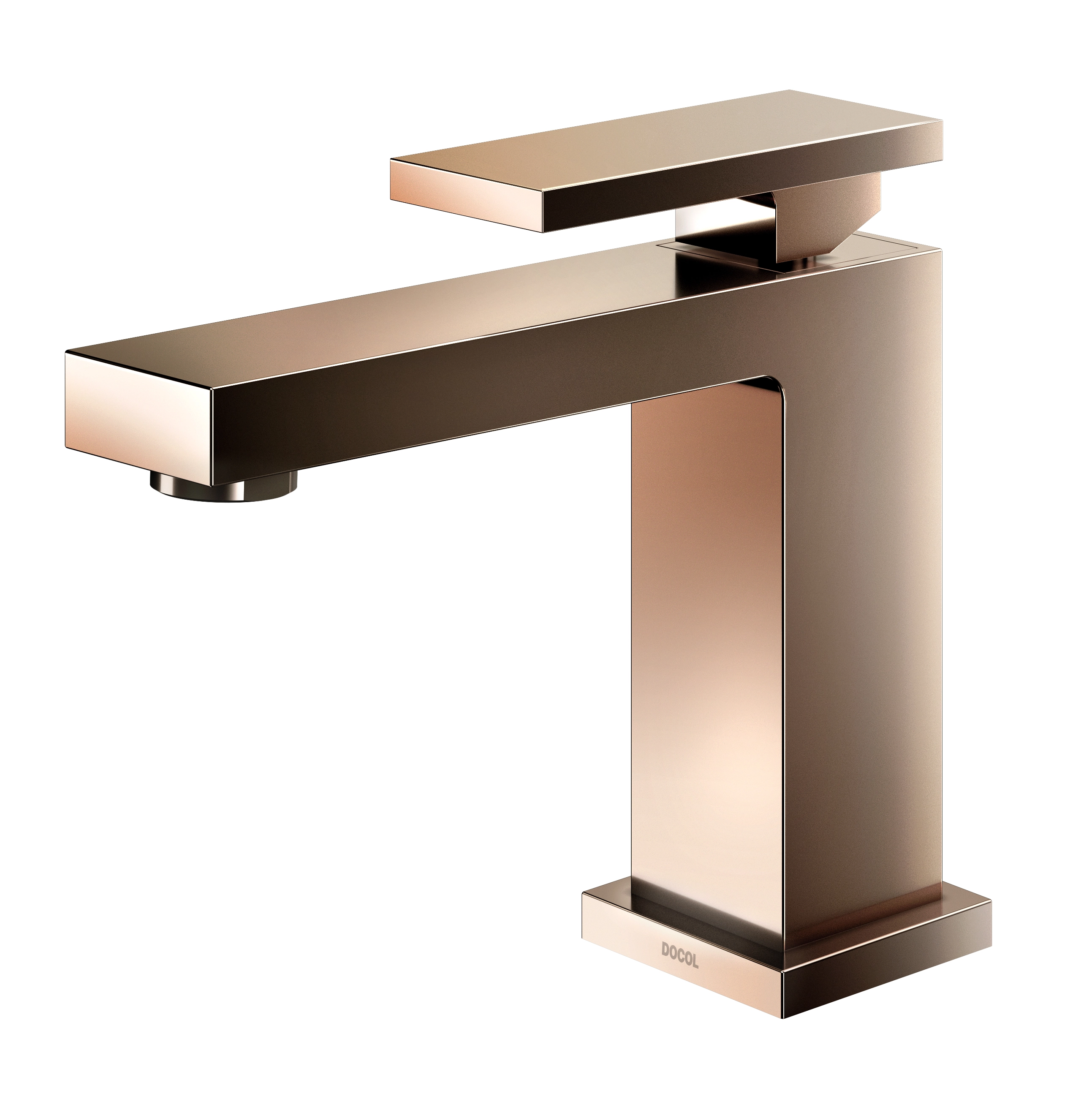 Torneira de Pia para Banheiro com Bica Baixa Rose Gold New Edge Docol