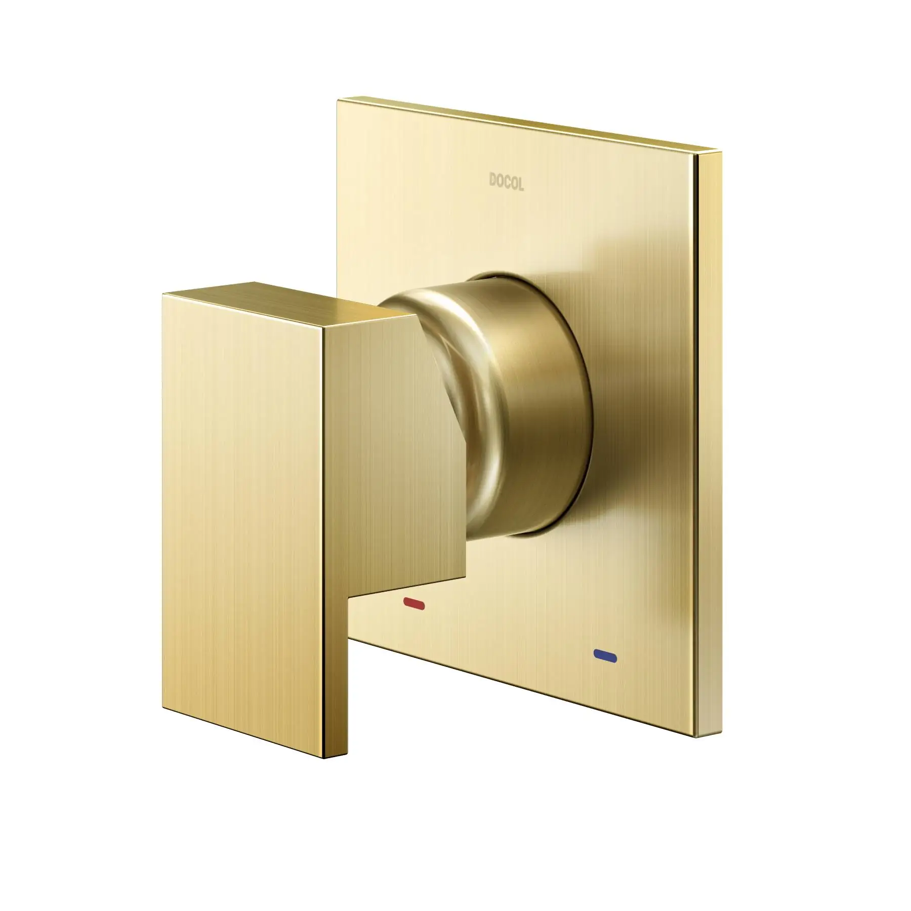Acabamento para Registro Monocomando Padrão Docol 3/4" Ouro Polido New Edge Docol