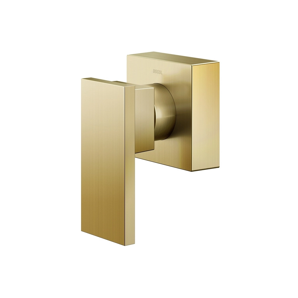 Acabamento Para Registro Docol New Edge 925872 Para Base Deca 1/2" 3/4" E 1" Ouro Escovado