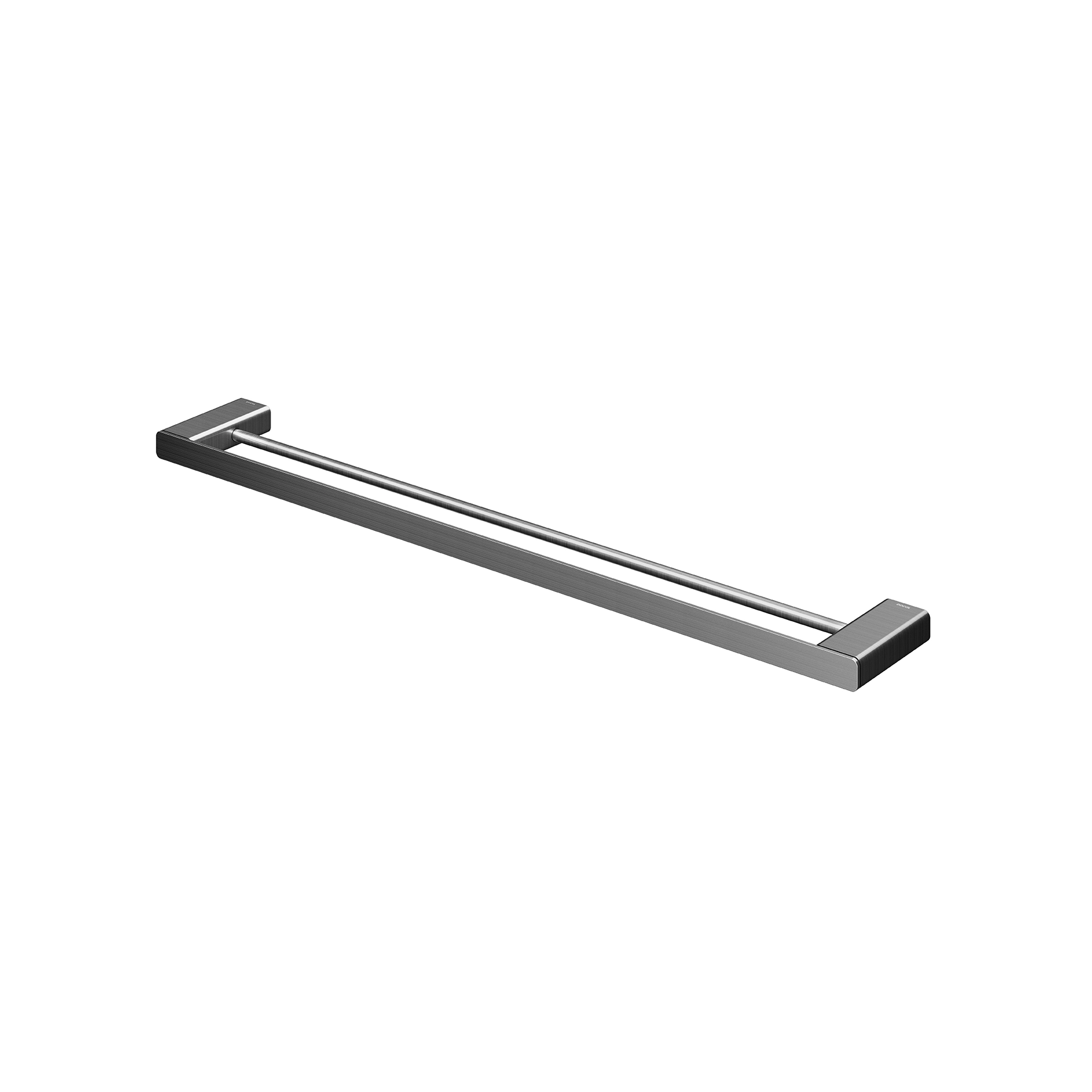 Porta Toalha Duplo Chroma Grafite Flat Docol