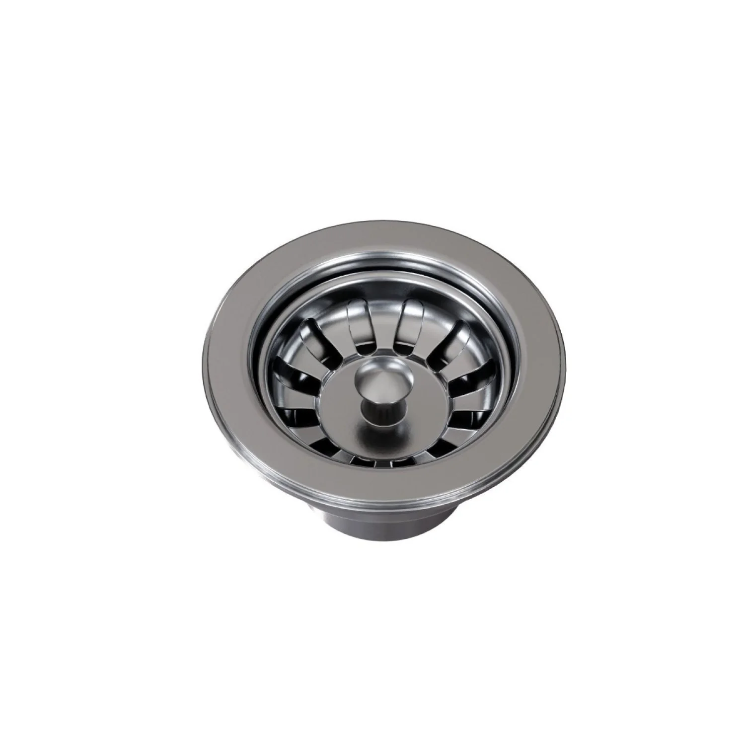Válvula De Escoamento Para Cozinha 3.1/2 Luxo Docol Aço Inox