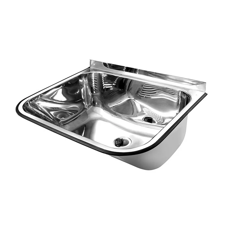 Tanque De Parede Docol Monobloco 55x45 017042ch Inox Alto Brilho