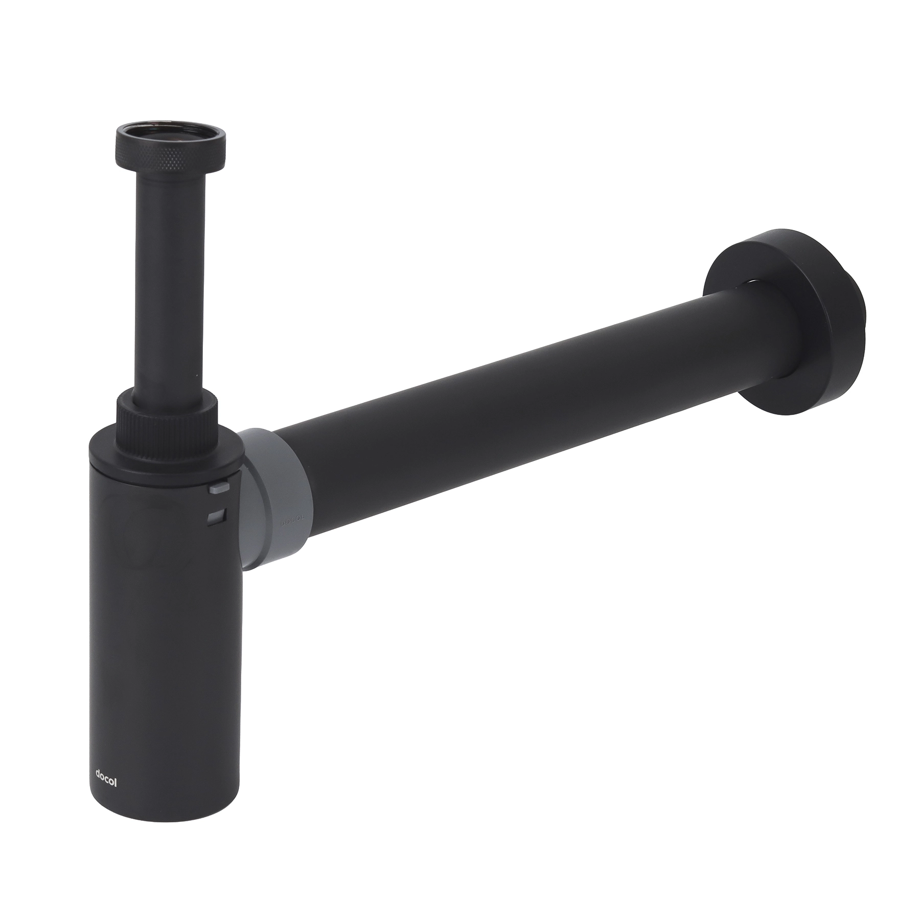 Sifão para Lavatório Rígido Metal Preto 7/8"x1.1/2" Top Ônix Docol