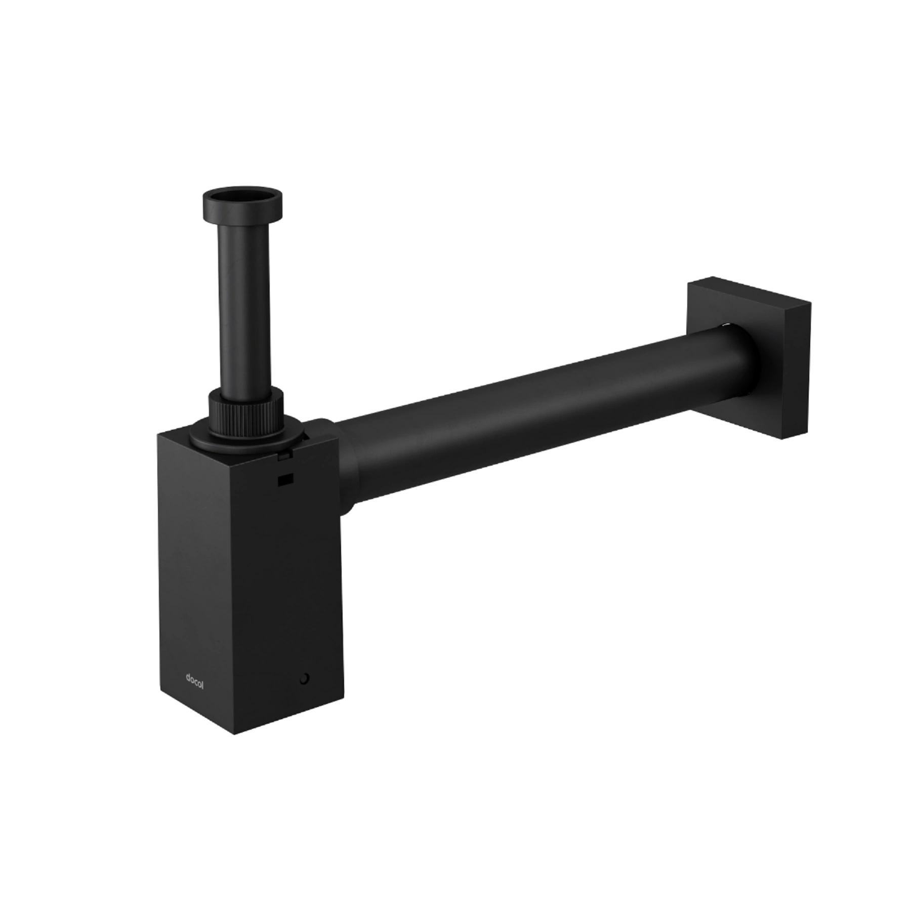 Sifão para Lavatório Rígido Metal Preto 7/8"x1.1/2" Square Ônix Docol