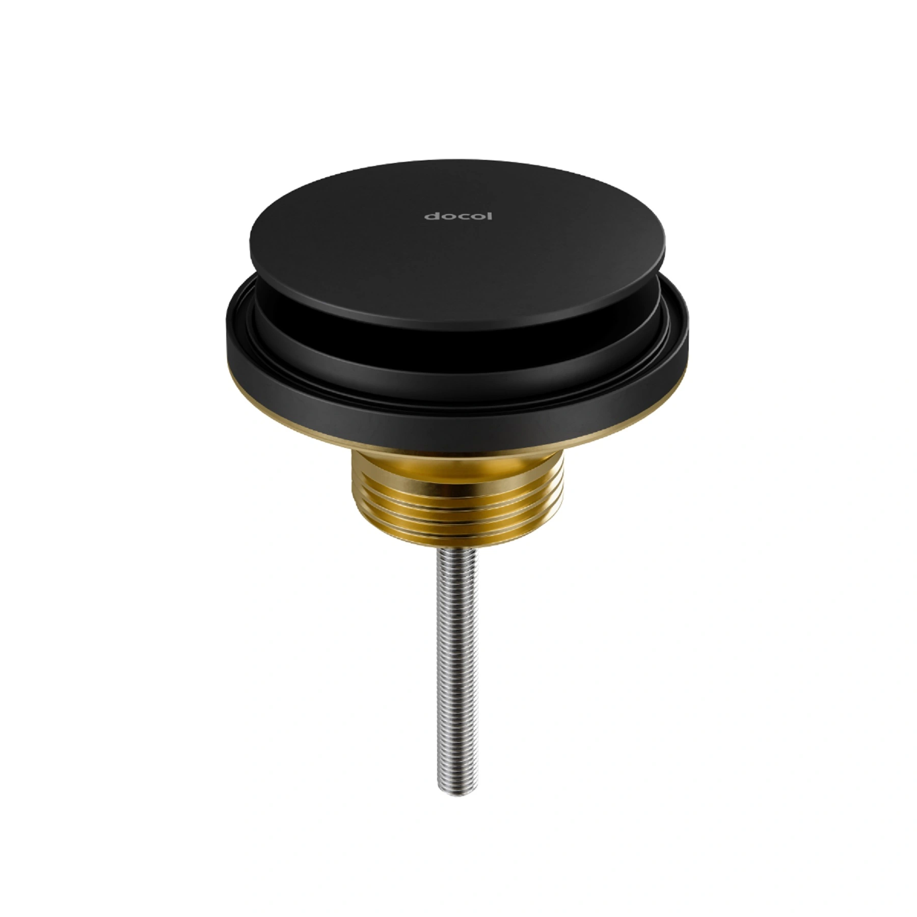 Válvula para Cubas Metal 7/8" Saída d agua Oculta 7/8 Ônix Docol