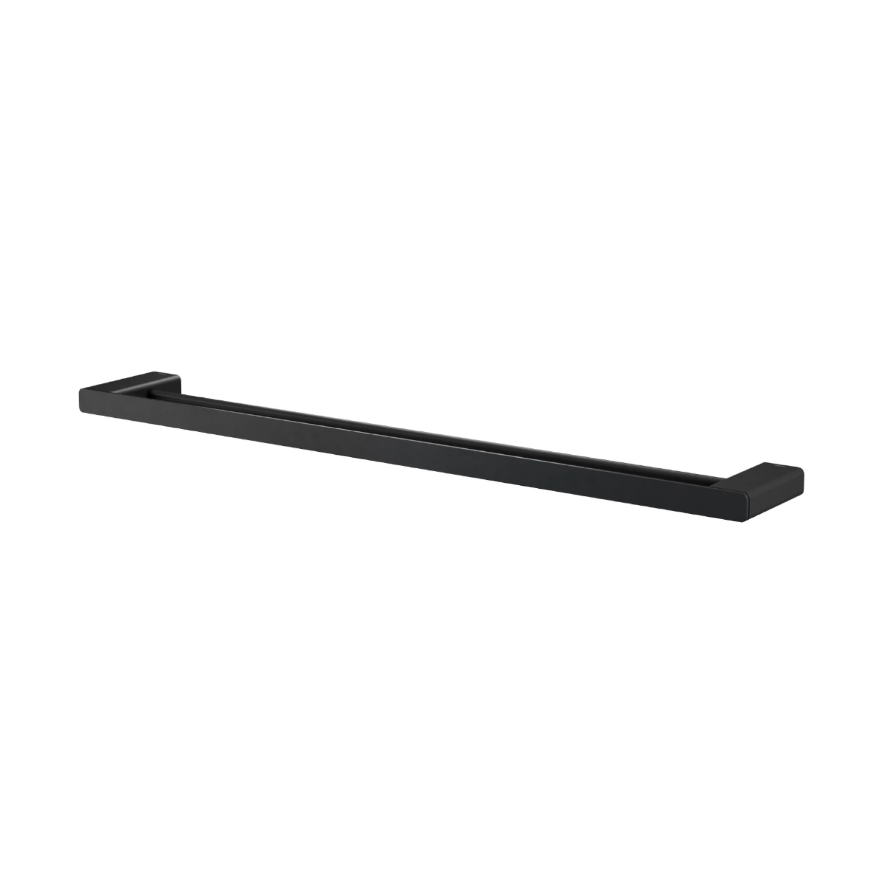 Porta Toalha de Parede Duplo Metal Preto Docolflat On