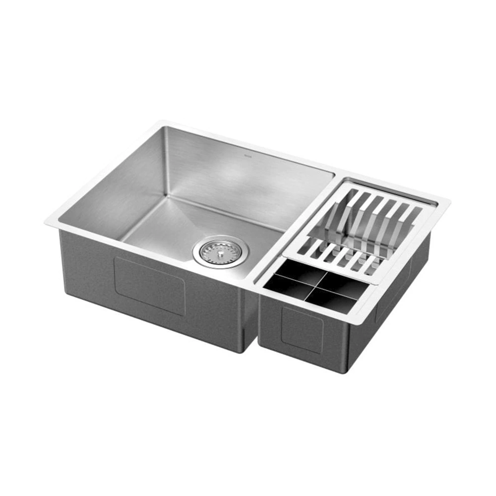 Cuba Dupla Docol Bistrô 60x40 90021127016 Com Canal Equipado Inox Escovado Inox Escovado 90021127016