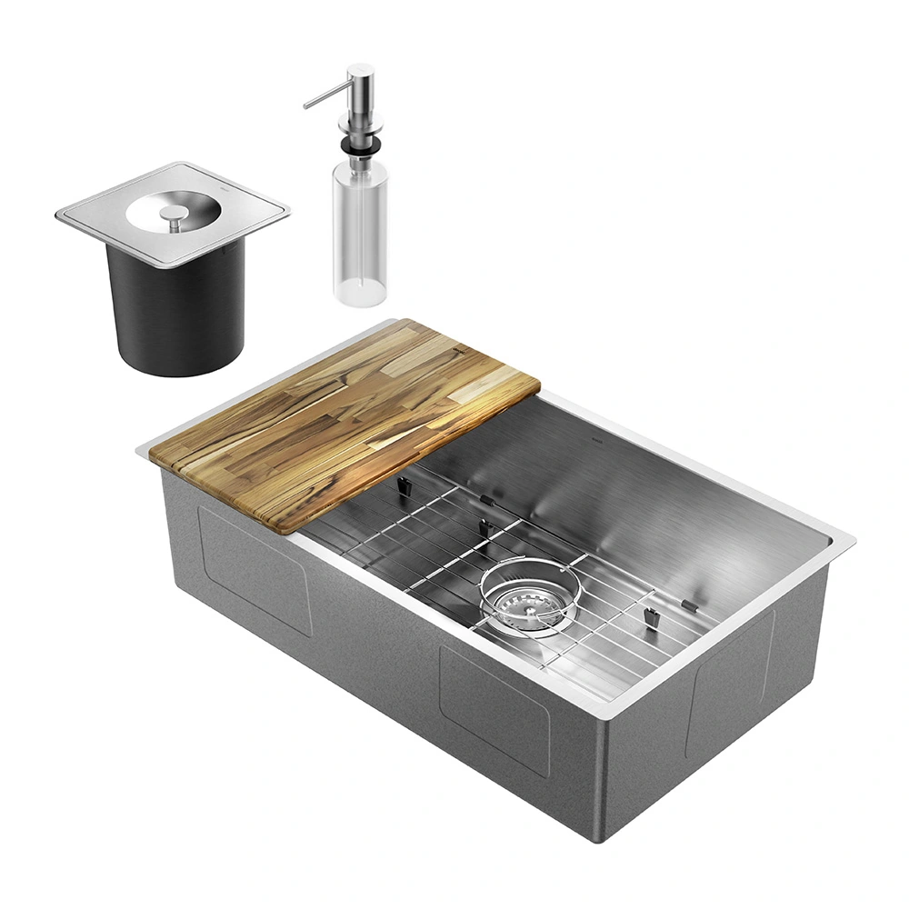 Cuba Docol Bistrô 70x40 90021166016 Inox Escovado Com Acessórios E Lixeira
