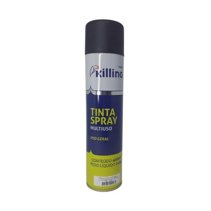 Tinta Spray Geral Killing Preto Fosco Tsg98/d06