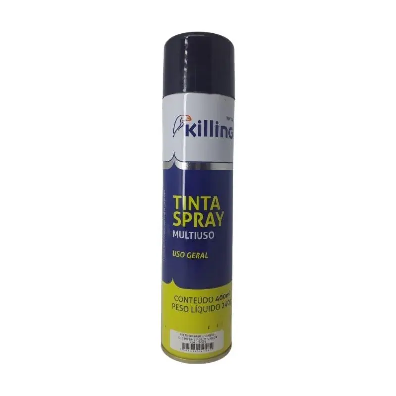 Tinta Spray Killing Geral Preto Brilhante Tsg99/d06