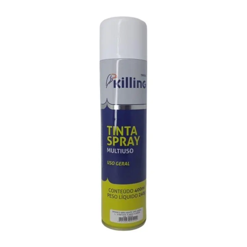 Tinta Spray Geral Killing Branco Brilhante Tsg10/d06