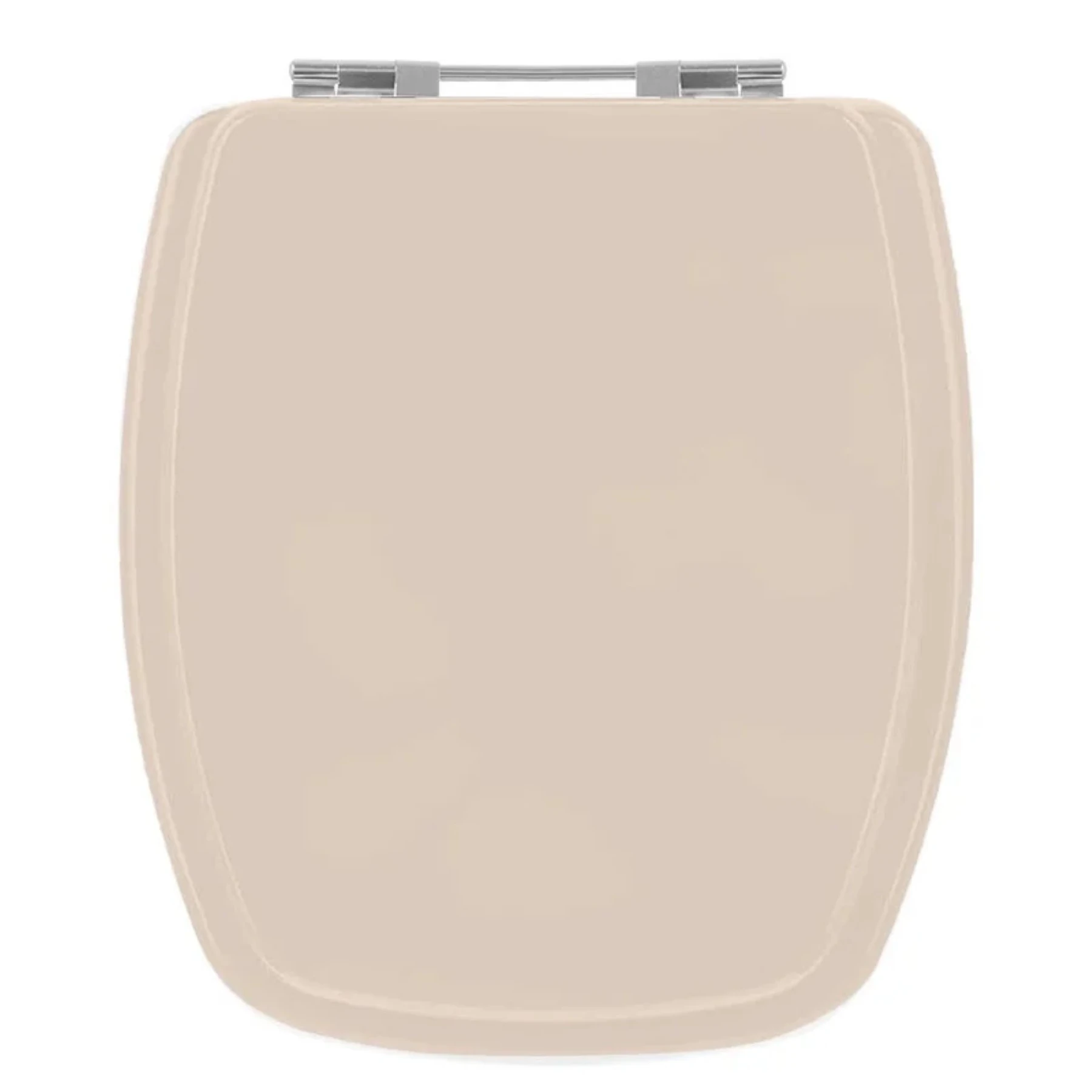 Assento Sanitário Formato Celite com Fechamento Comum Quadrado em Madeira Rosa Sicmol