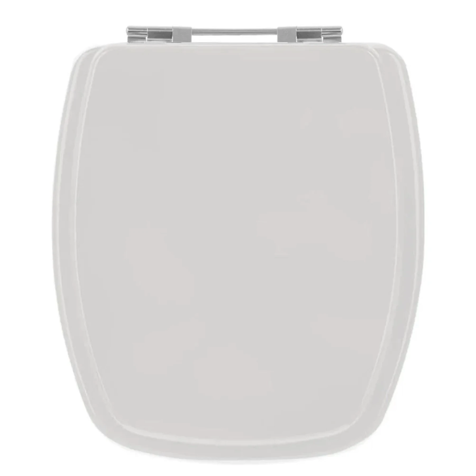 Assento Sanitário Formato Celite com Fechamento Comum Redondo em Madeira Cinza Sicmol
