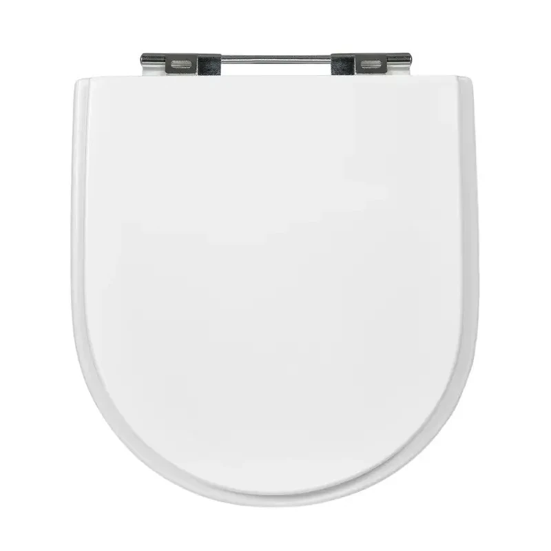 Assento Sanitário Formatos Deca, Roca, Icasa e Luzarte com Fechamento Comum Quadrado em Madeira Branco Sicmol