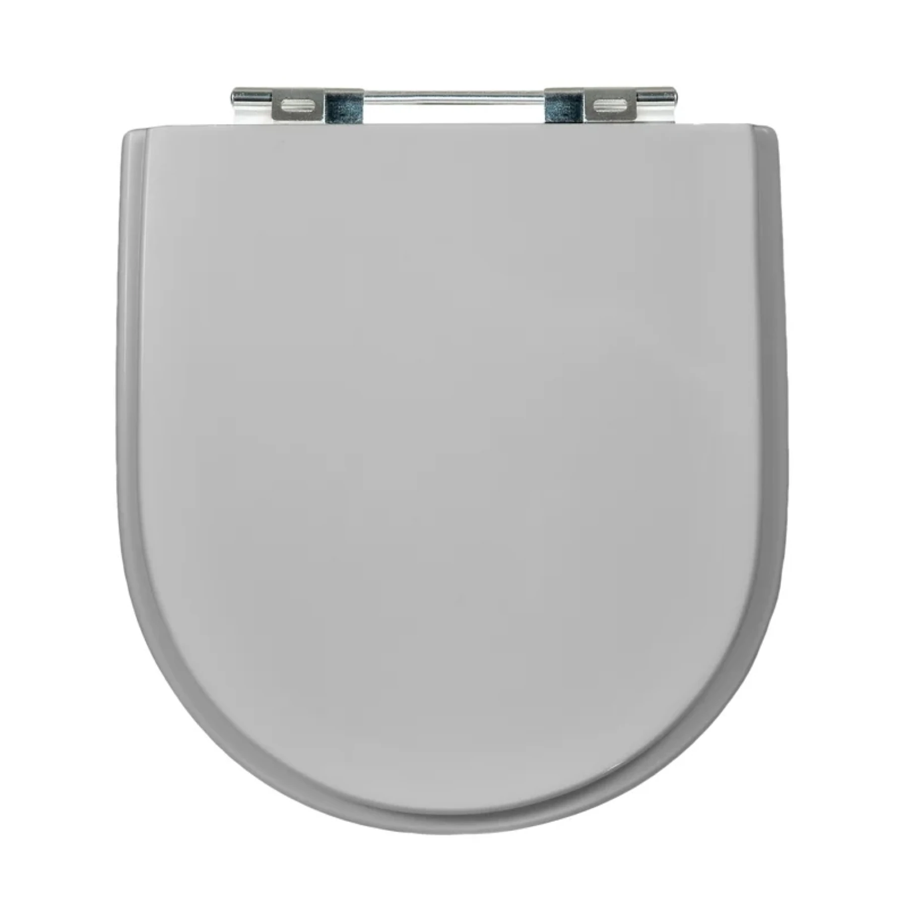 Assento Sanitário Formatos Deca, Roca, Icasa e Luzarte com Fechamento Comum Quadrado em Madeira Cinza Sicmol