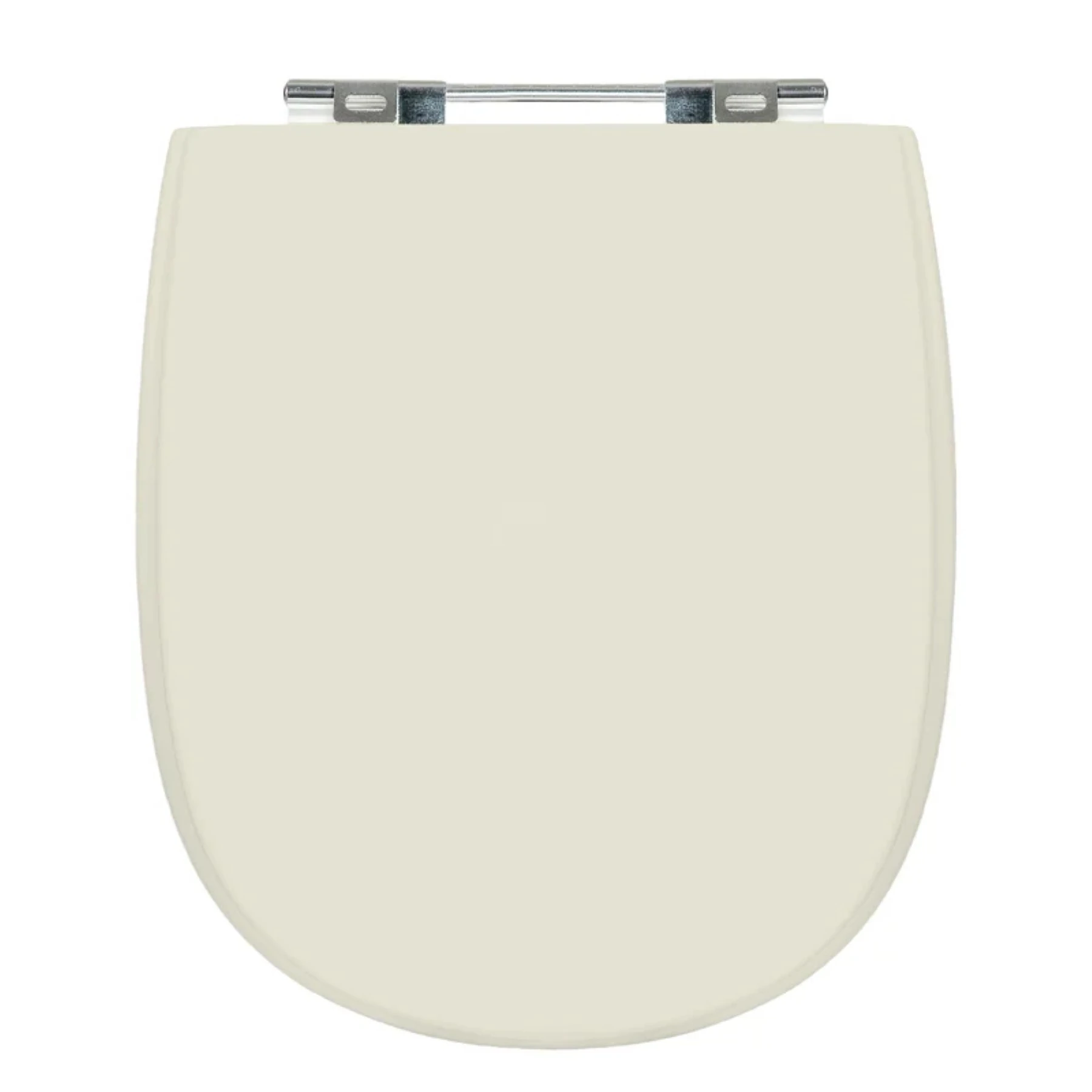 Assento Sanitário Formato Ideal Standard com Fechamento Comum Quadrado em Madeira Bege Sicmol