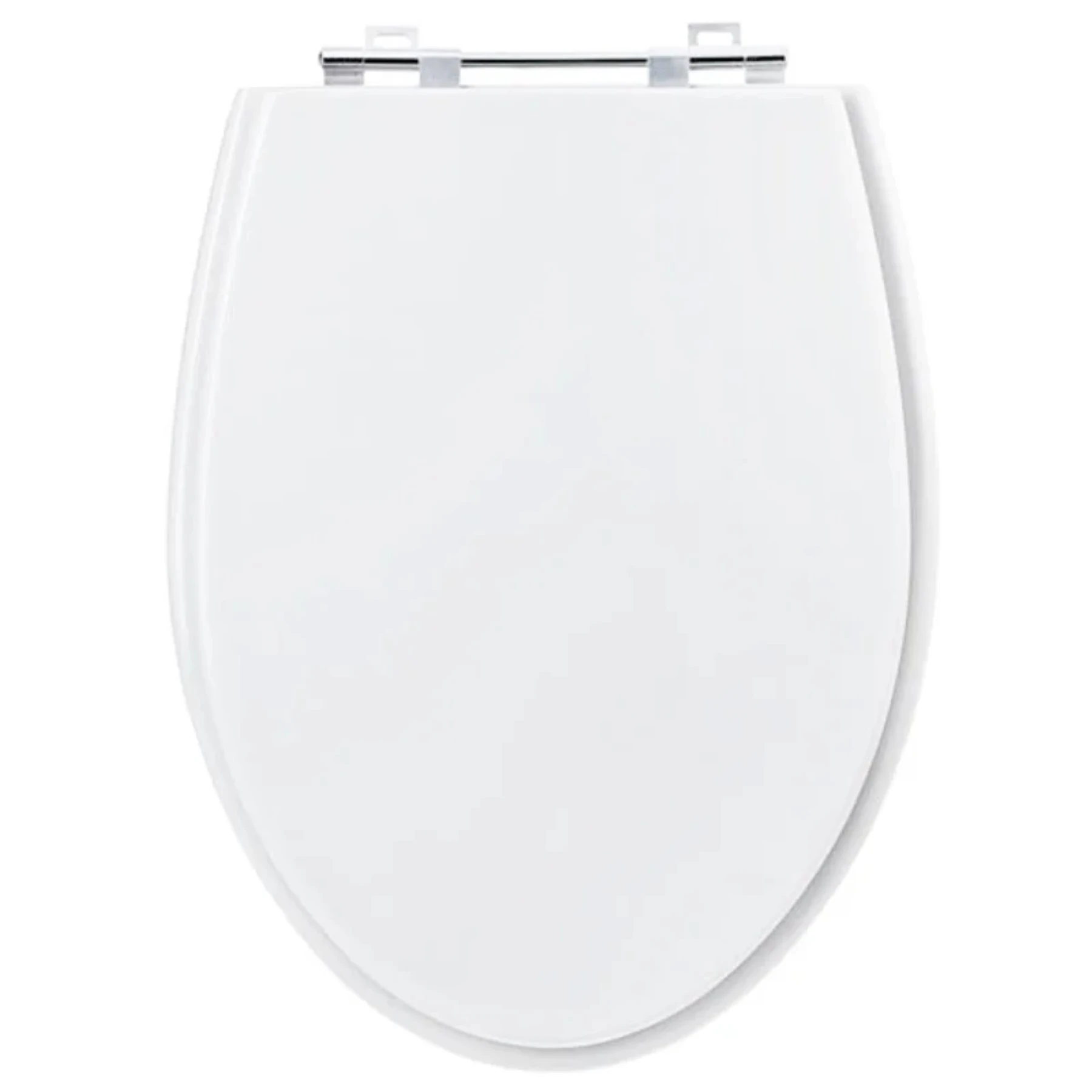 Assento Sanitário Formato Ideal Standard com Fechamento Comum Redondo em Madeira Branco Sicmol
